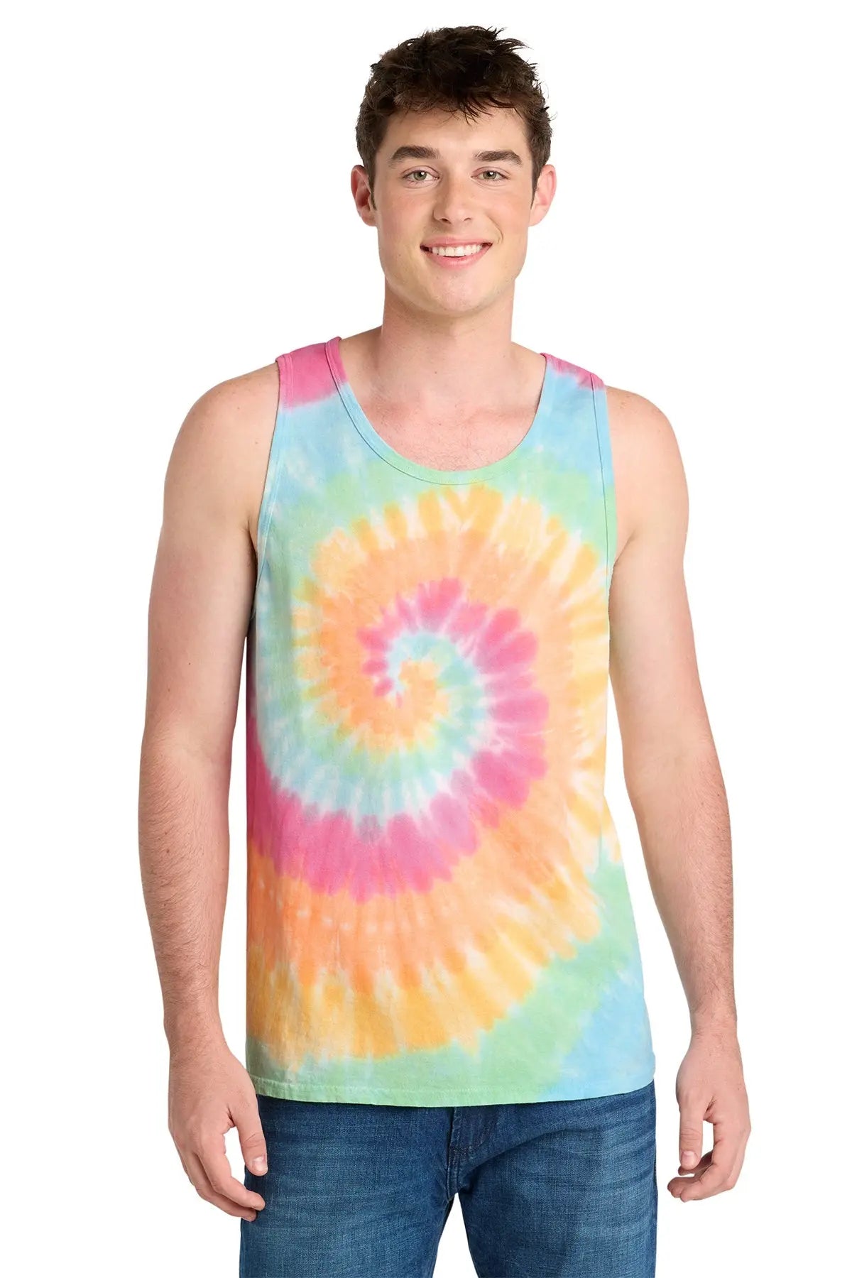 Port & Co™ Tie-Dye Tank Top #PC147TT Game Over Merch