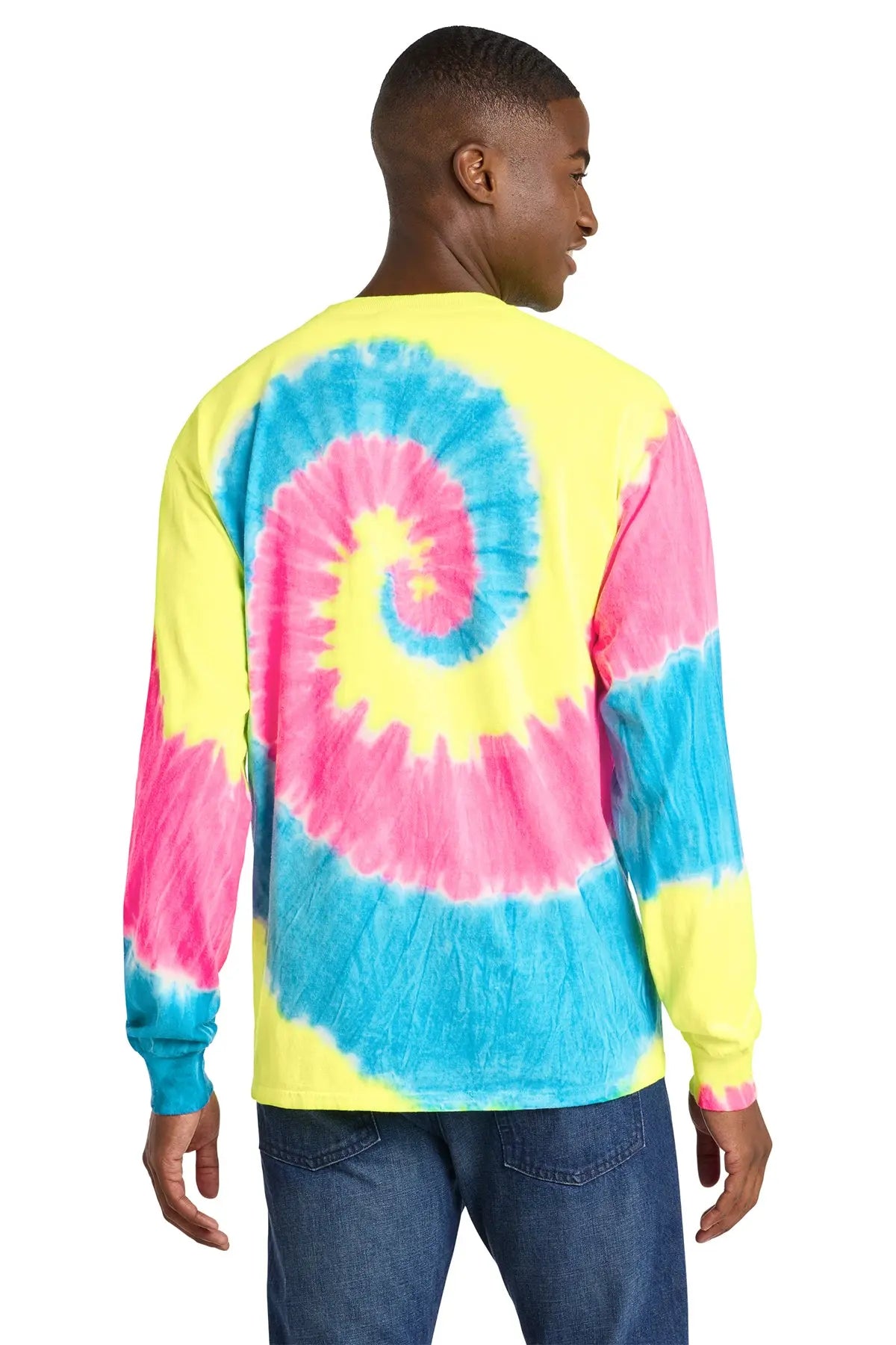 Port & Co™ Tie-Dye Long Sleeve Tee #PC147LS