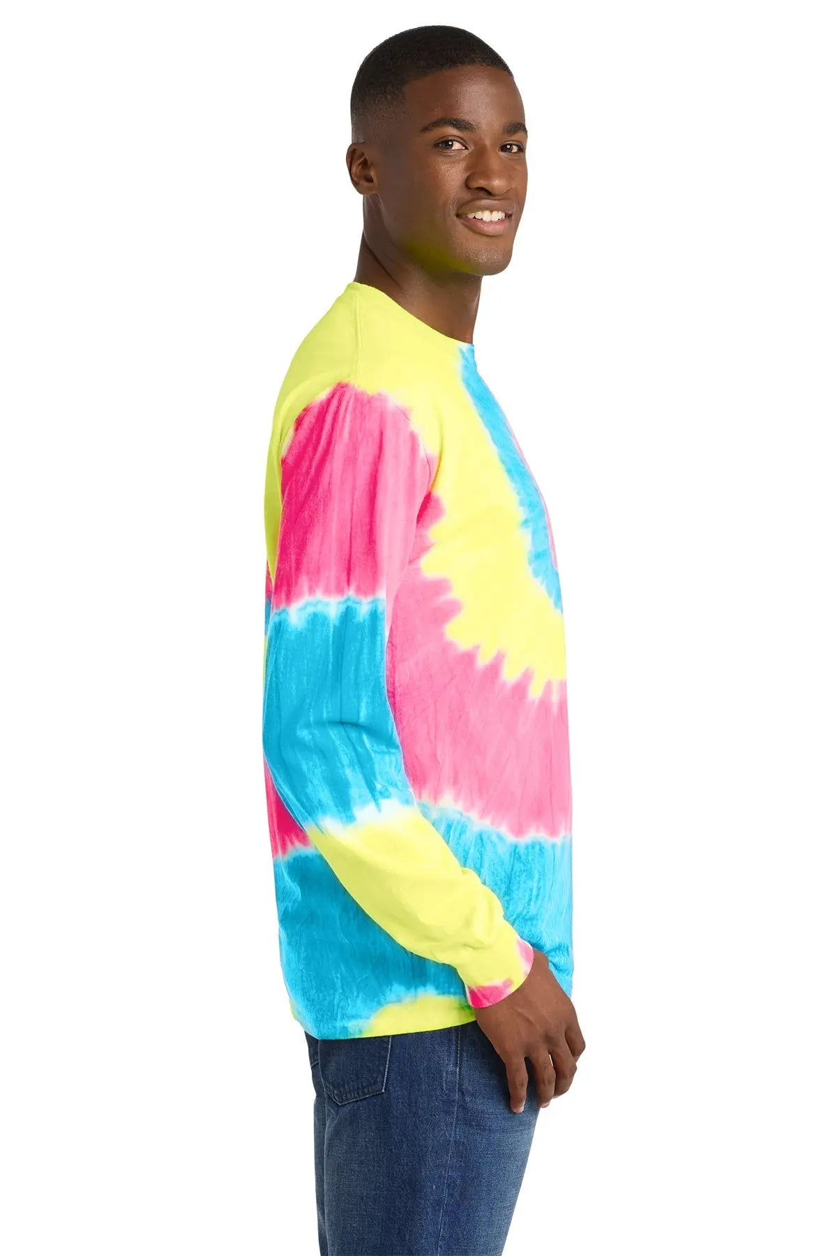 Port & Co™ Tie-Dye Long Sleeve Tee #PC147LS