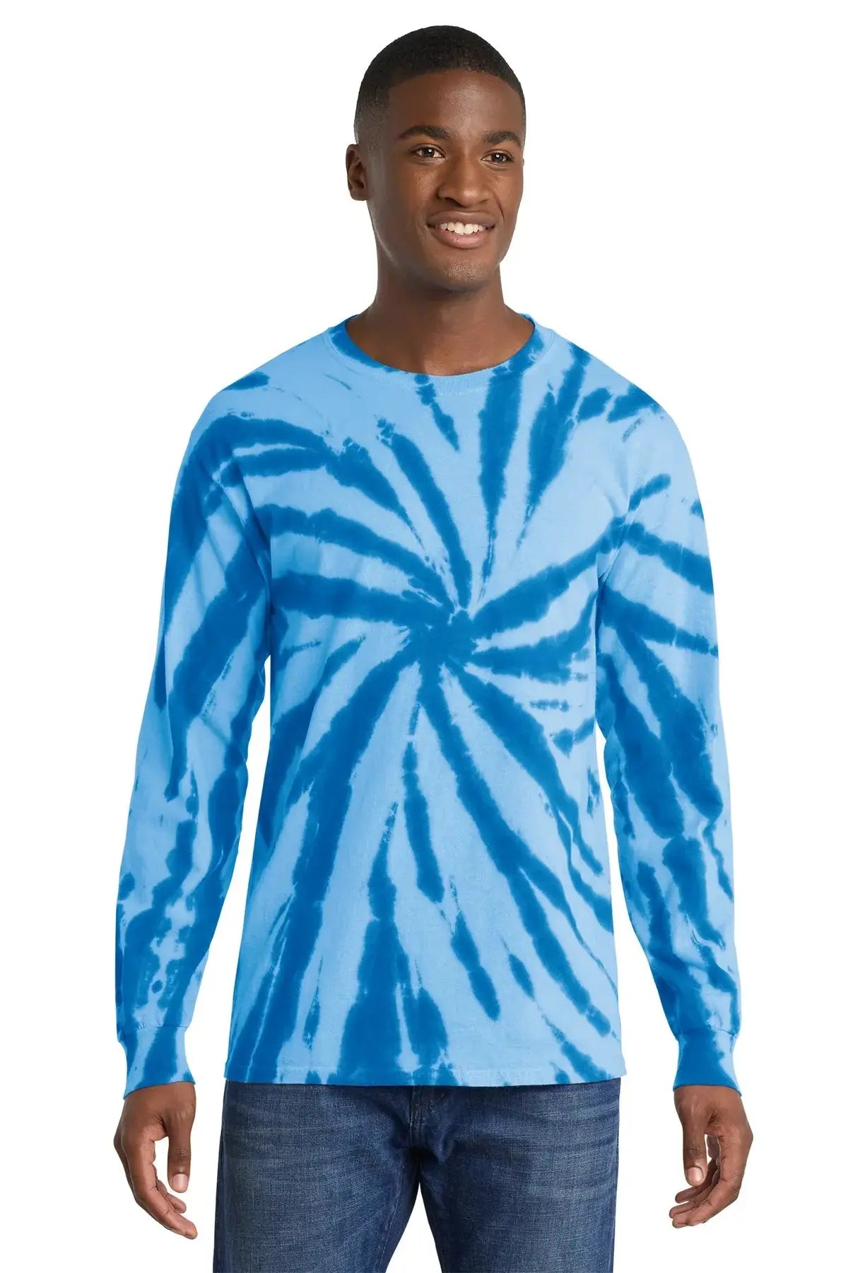Port & Co™ Tie-Dye Long Sleeve Tee #PC147LS Game Over Merch