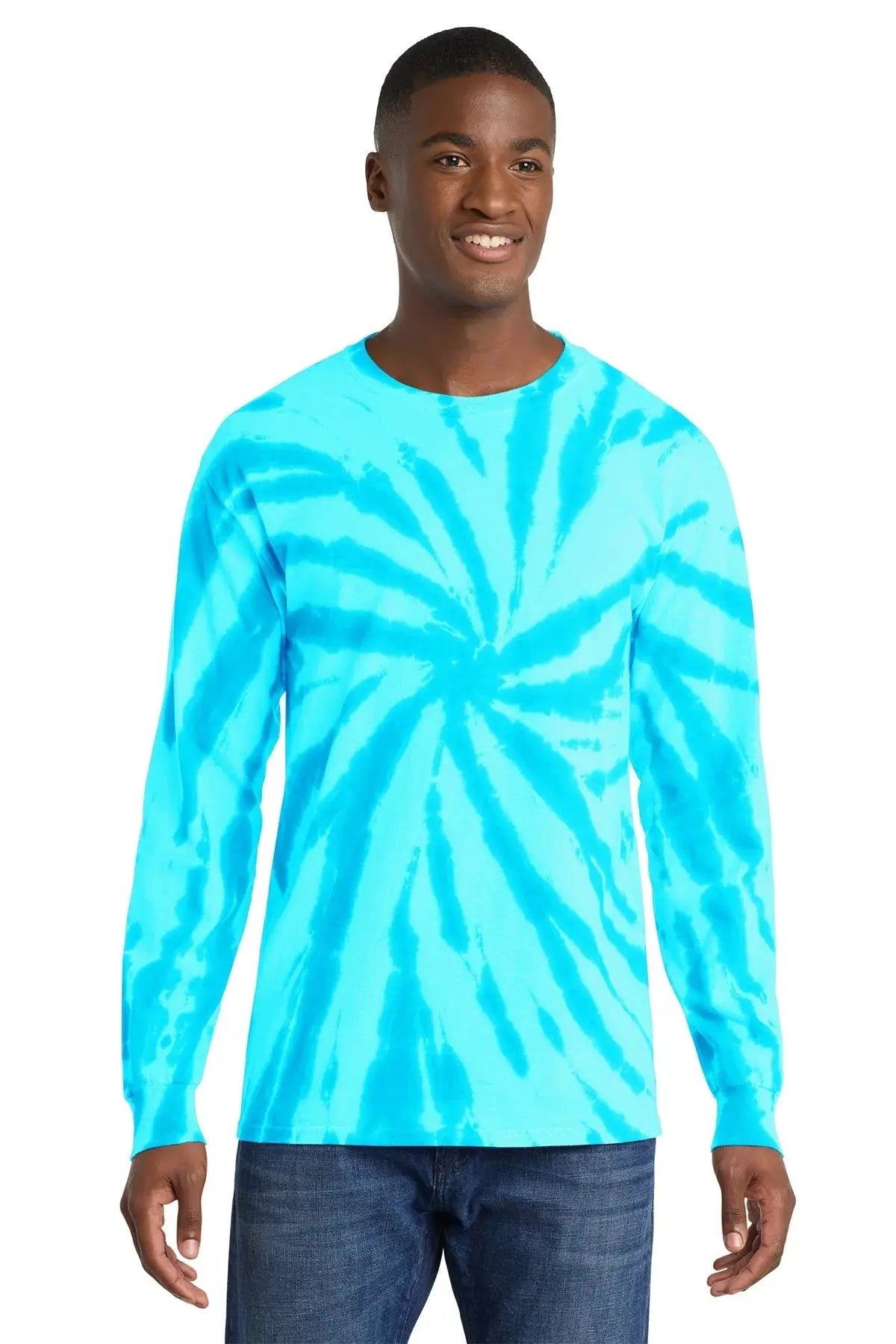 Port & Co™ Tie-Dye Long Sleeve Tee #PC147LS Game Over Merch