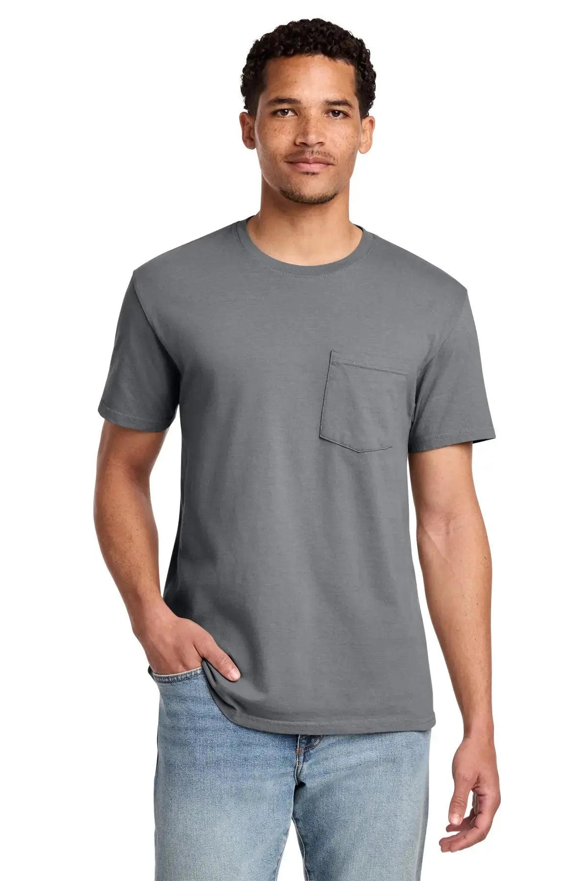 Port & Co™ Beach Wash® Garment-Dyed Pocket Tee #PC099P Game Over Merch