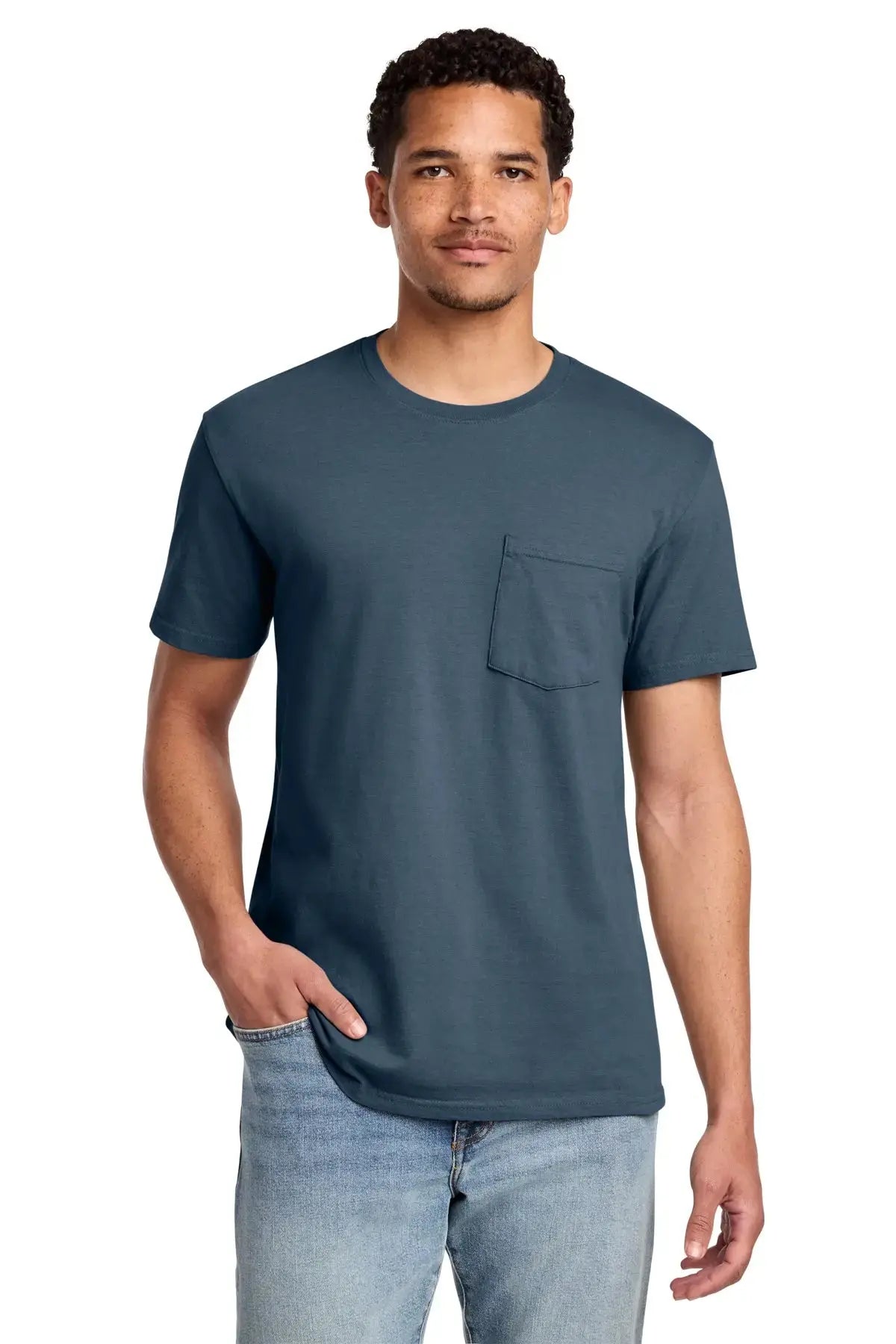 Port & Co™ Beach Wash® Garment-Dyed Pocket Tee #PC099P Game Over Merch