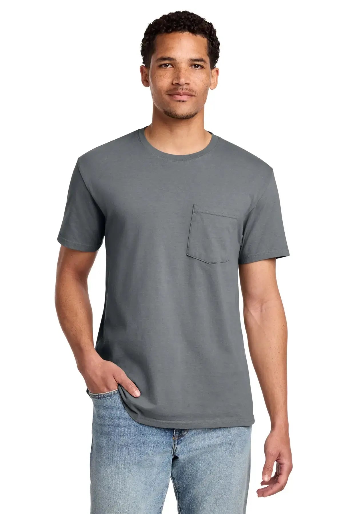 Port & Co™ Beach Wash® Garment-Dyed Pocket Tee #PC099P Game Over Merch