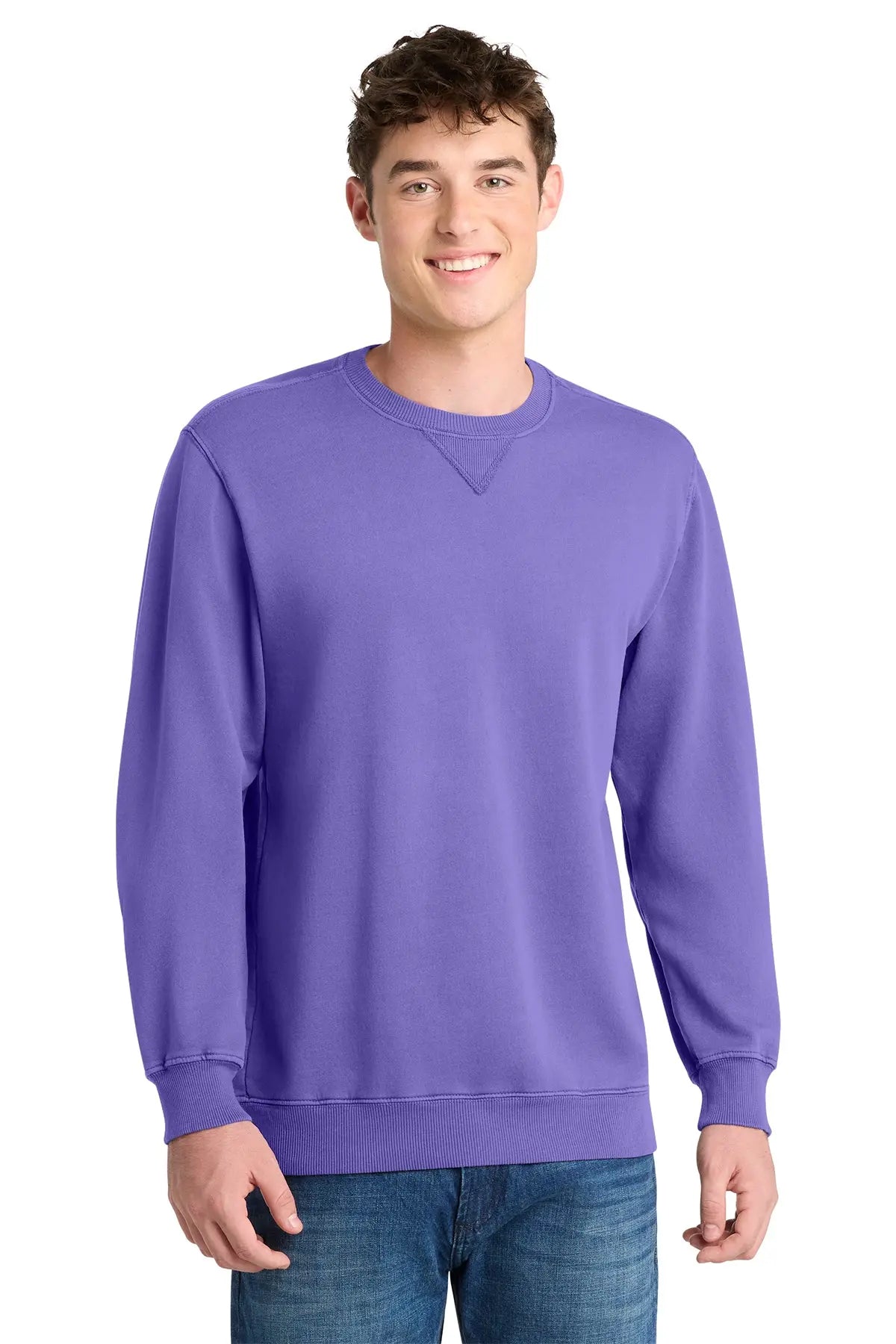 Port & Co™ Beach Wash® Garment-Dyed Crewneck Sweatshirt #PC098