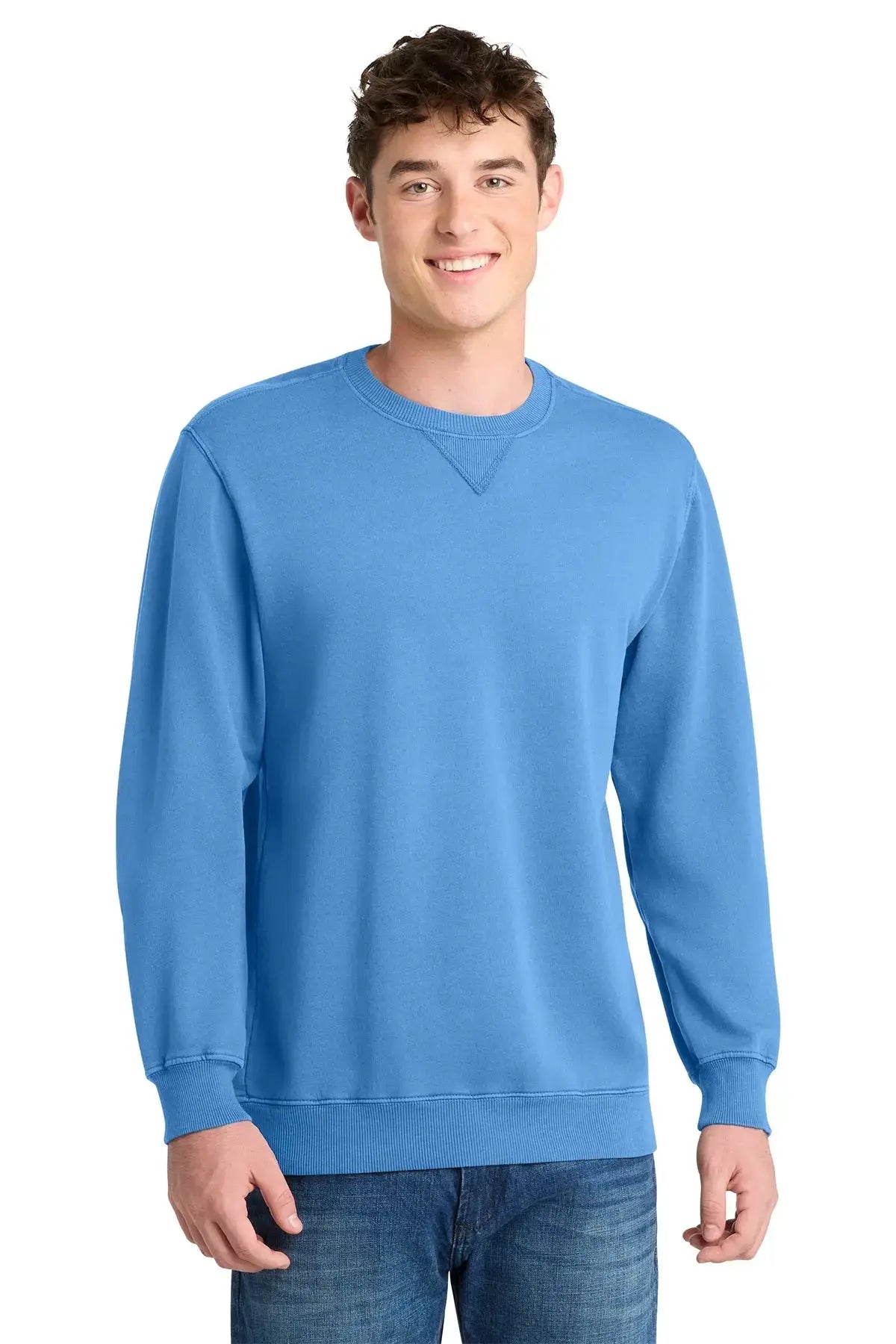 Port & Co™ Beach Wash® Garment-Dyed Crewneck Sweatshirt #PC098 Game Over Merch