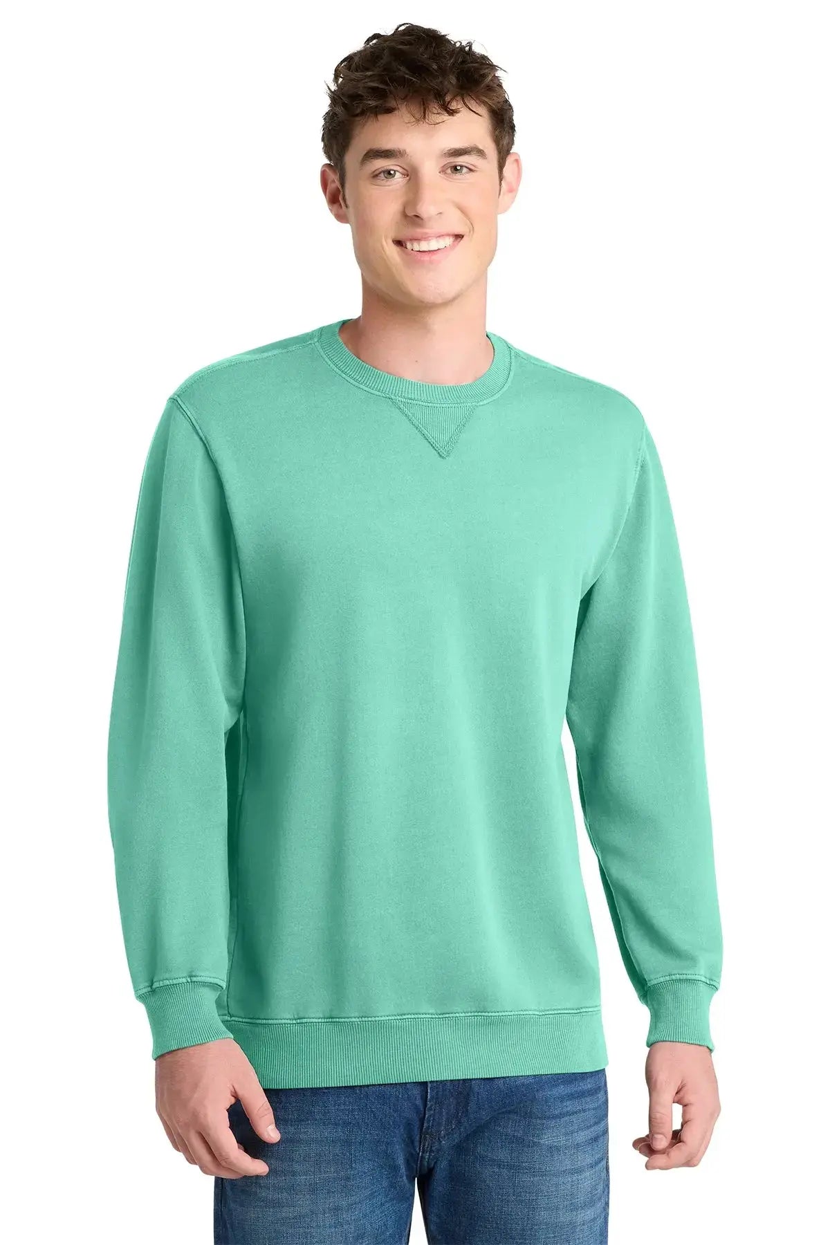 Port & Co™ Beach Wash® Garment-Dyed Crewneck Sweatshirt #PC098 Game Over Merch
