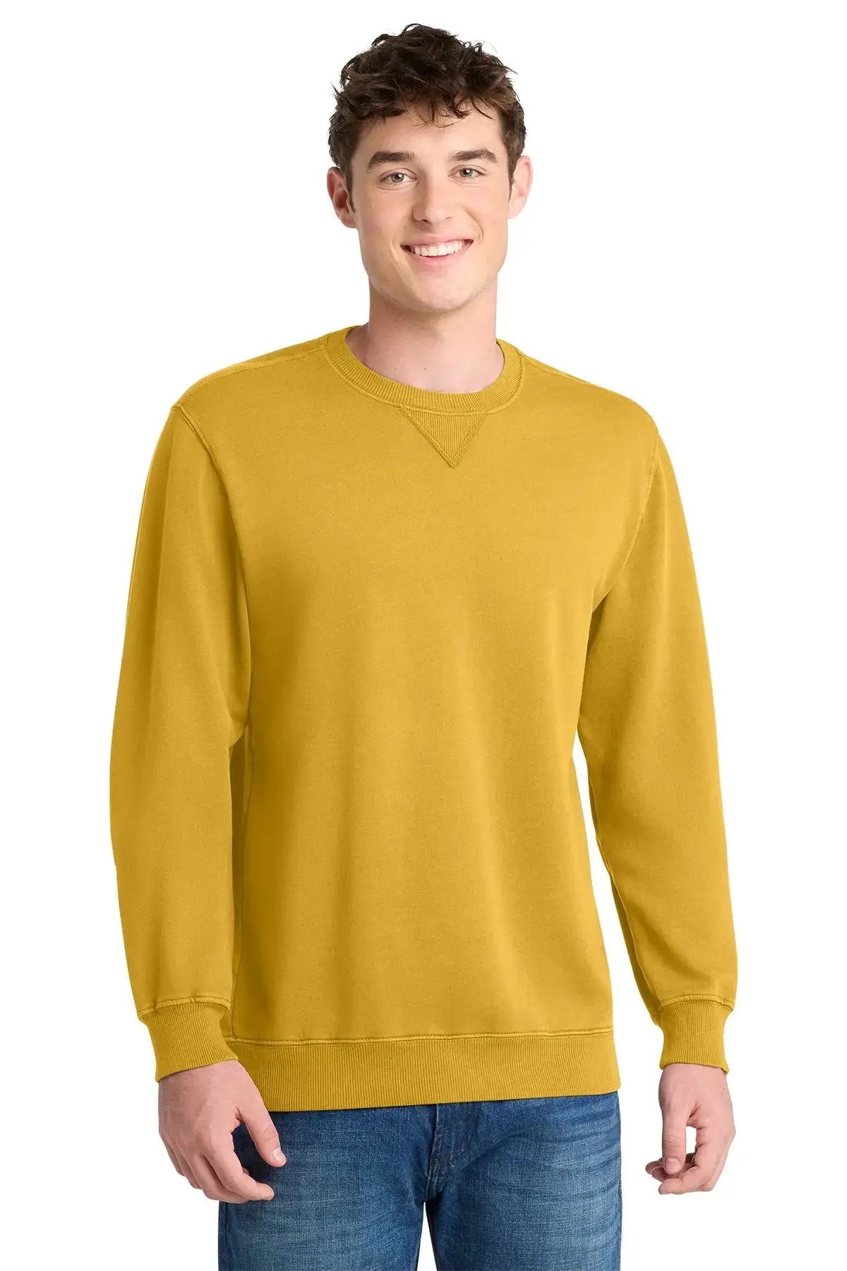 Port & Co™ Beach Wash® Garment-Dyed Crewneck Sweatshirt #PC098 Game Over Merch