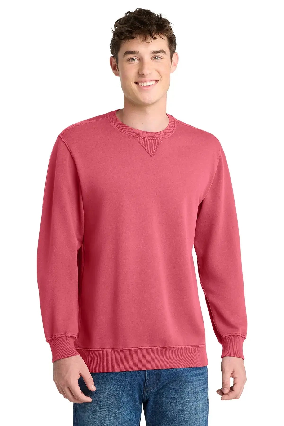 Port & Co™ Beach Wash® Garment-Dyed Crewneck Sweatshirt #PC098 Game Over Merch