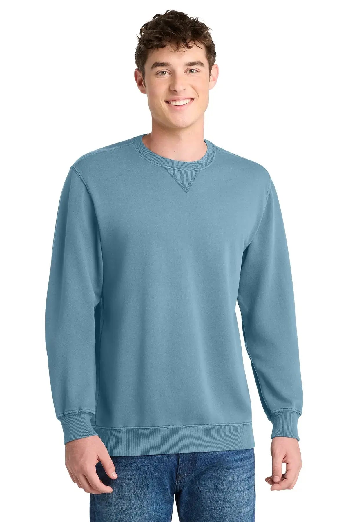 Port & Co™ Beach Wash® Garment-Dyed Crewneck Sweatshirt #PC098 Game Over Merch