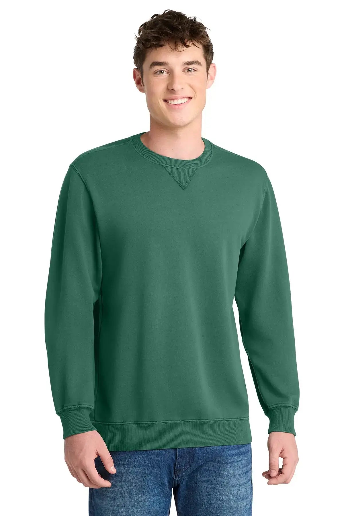 Port & Co™ Beach Wash® Garment-Dyed Crewneck Sweatshirt #PC098 Game Over Merch