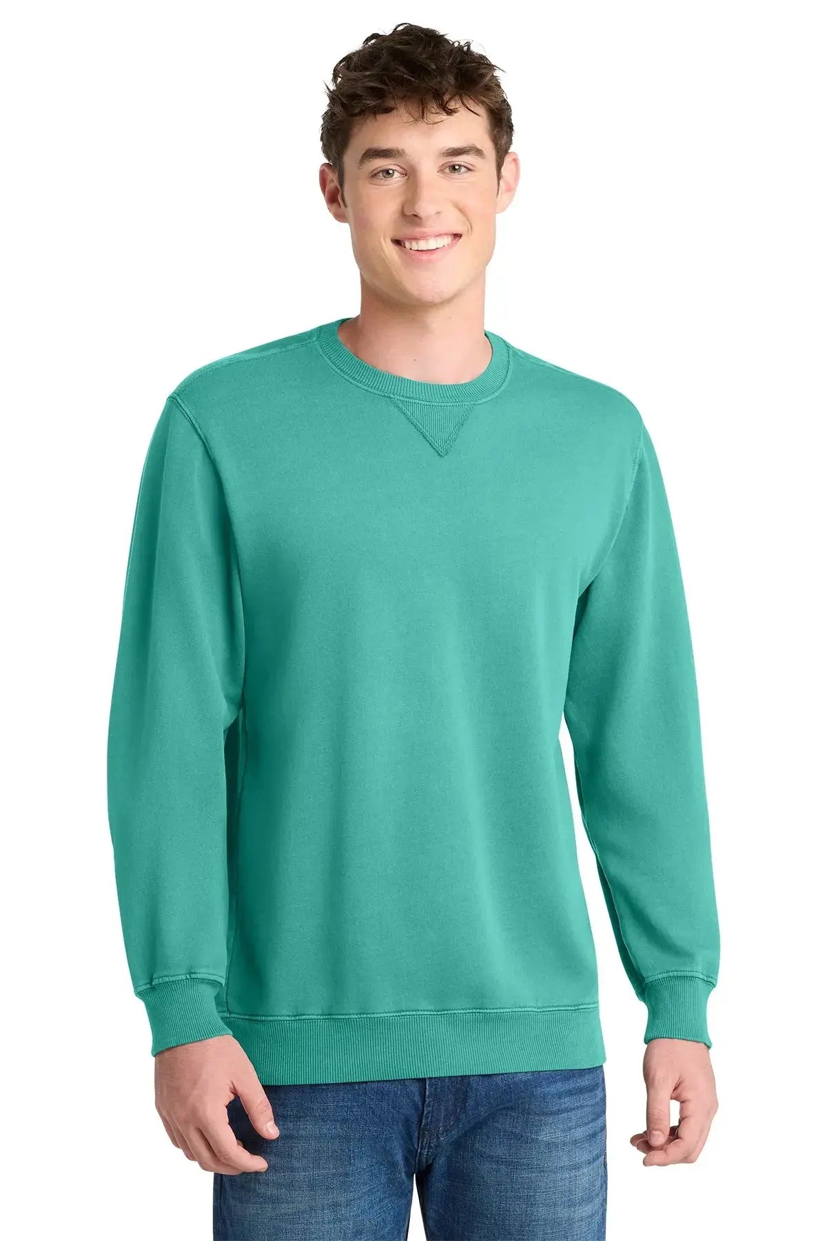 Port & Co™ Beach Wash® Garment-Dyed Crewneck Sweatshirt #PC098 Game Over Merch