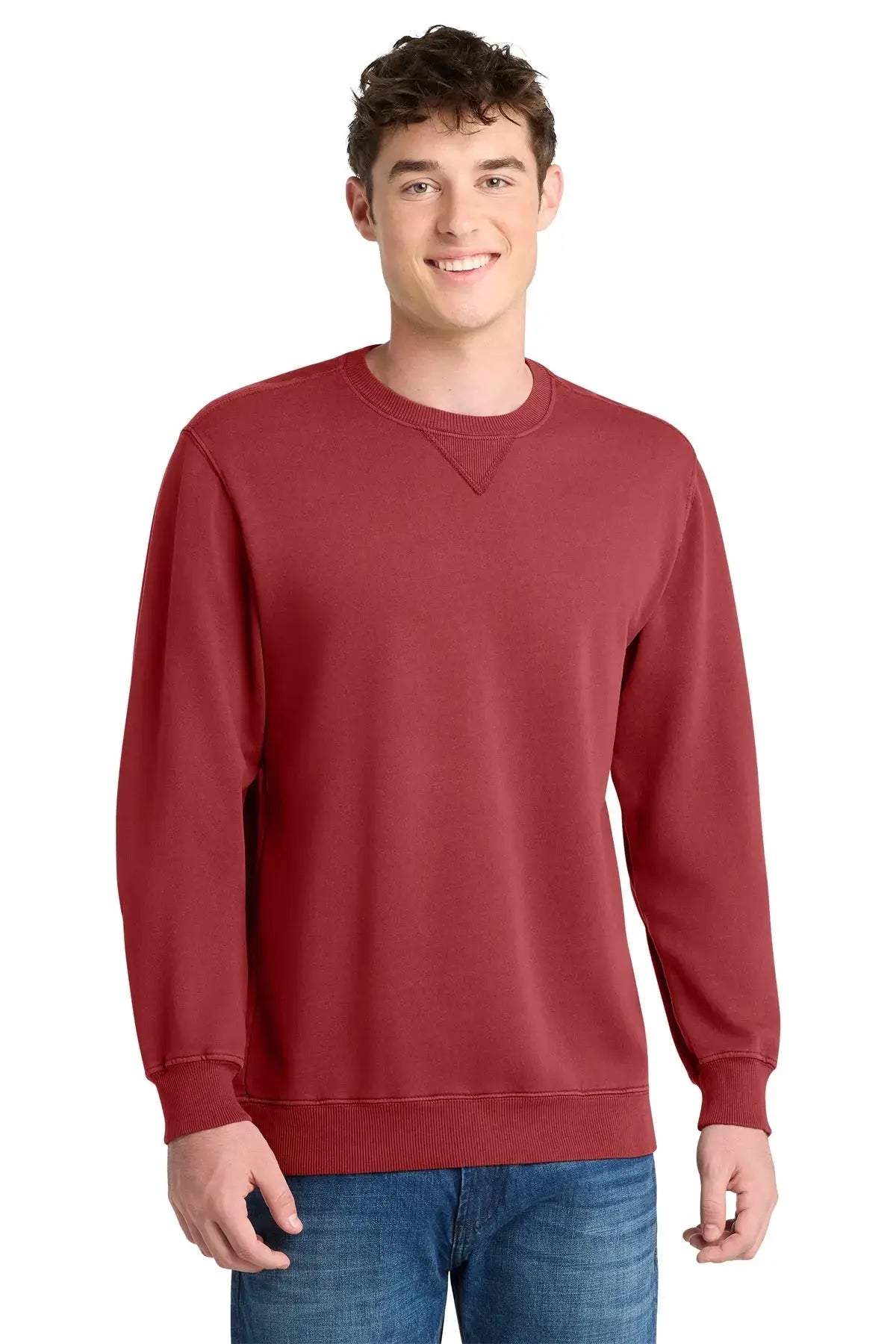 Port & Co™ Beach Wash® Garment-Dyed Crewneck Sweatshirt #PC098 Game Over Merch