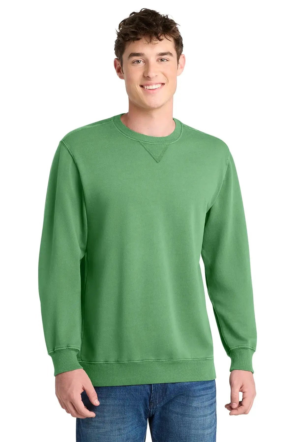 Port & Co™ Beach Wash® Garment-Dyed Crewneck Sweatshirt #PC098 Game Over Merch