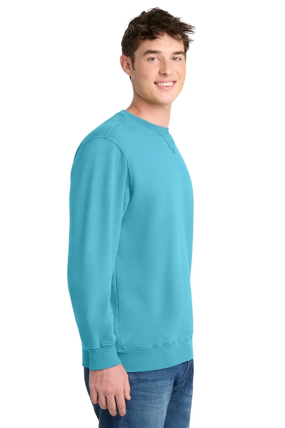 Port & Co™ Beach Wash® Garment-Dyed Crewneck Sweatshirt #PC098 Game Over Merch