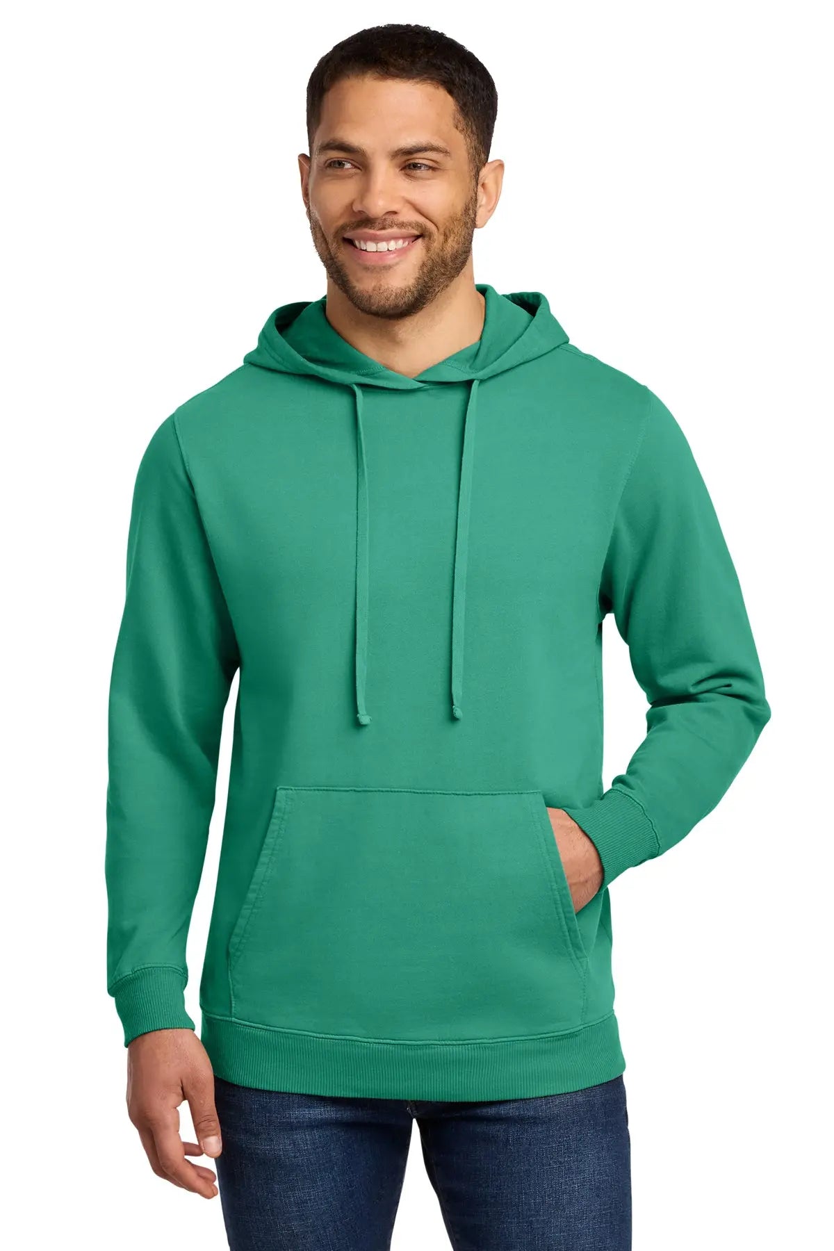 Port & Co™ Beach Wash® Garment-Dyed Pullover Hooded Sweatshirt #PC098H