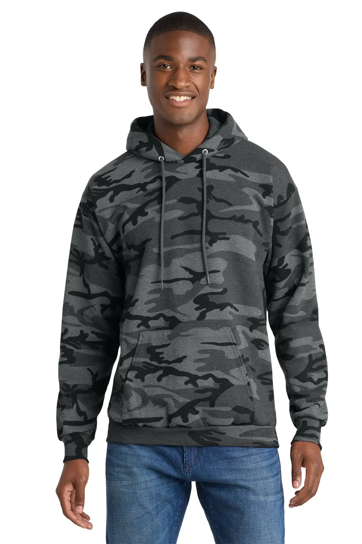 Port & Co™ Core Fleece Camo Pullover Hooded Sweatshirt #PC78HC