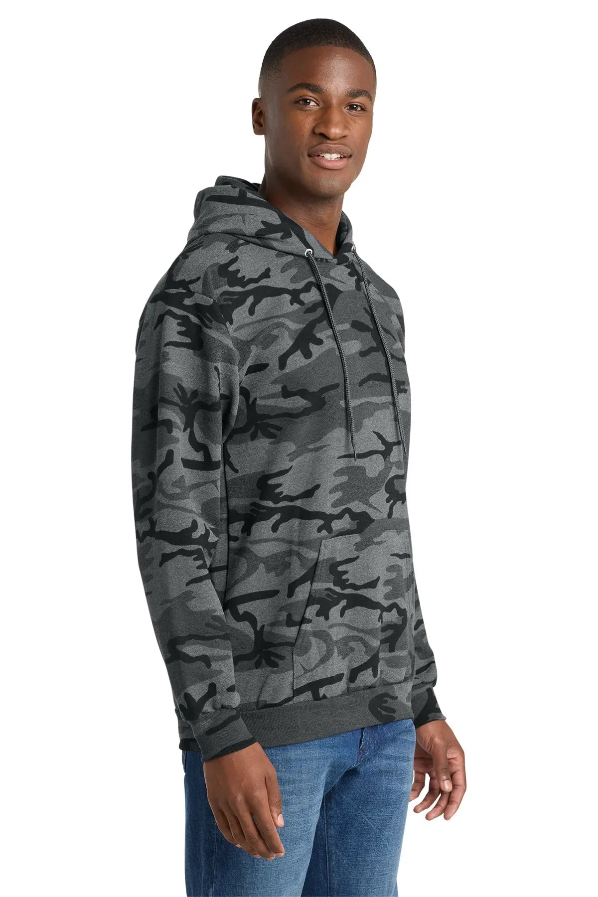 Port & Co™ Core Fleece Camo Pullover Hooded Sweatshirt #PC78HC