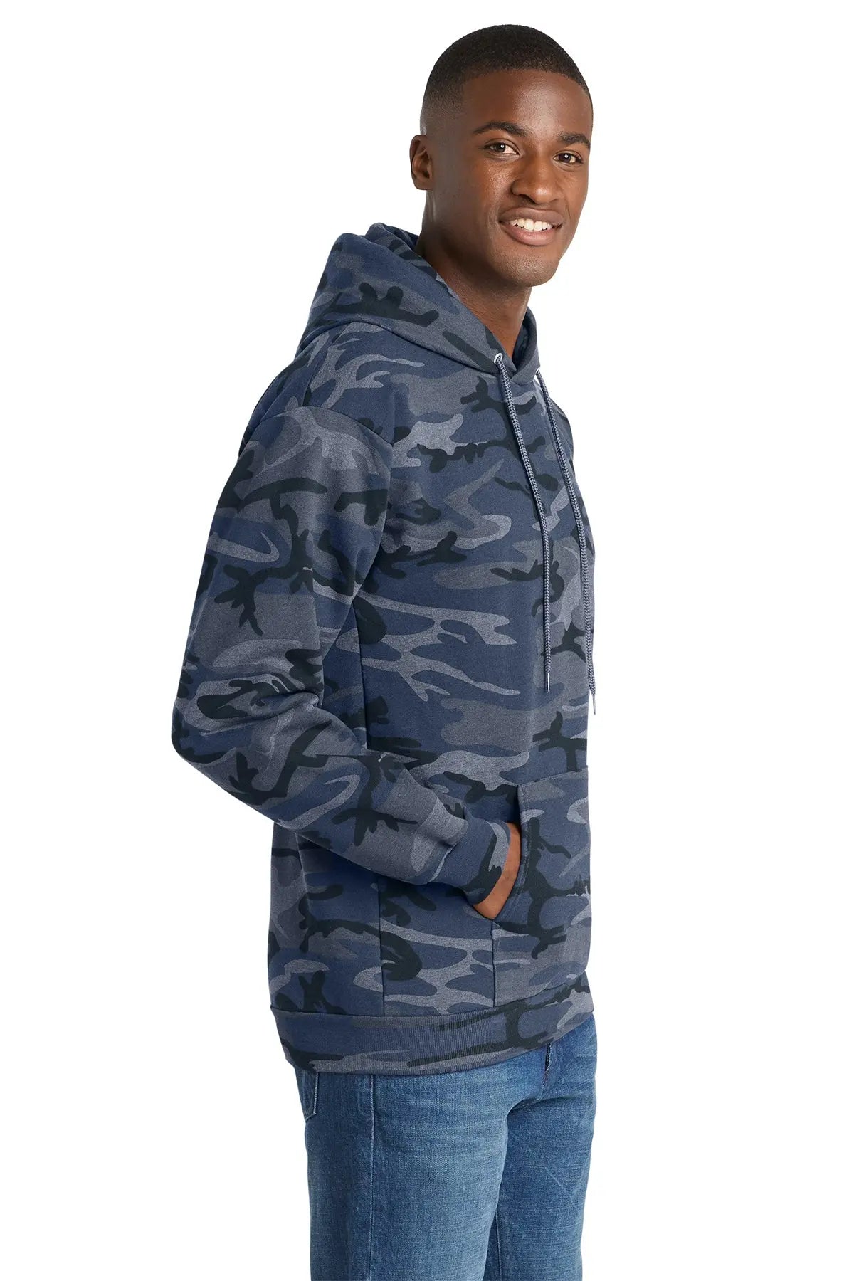 Port & Co™ Core Fleece Camo Pullover Hooded Sweatshirt #PC78HC