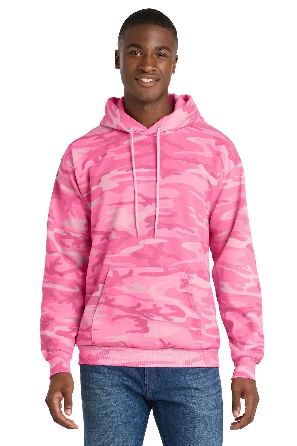 Port & Co™ Core Fleece Camo Pullover Hooded Sweatshirt #PC78HC Game Over Merch