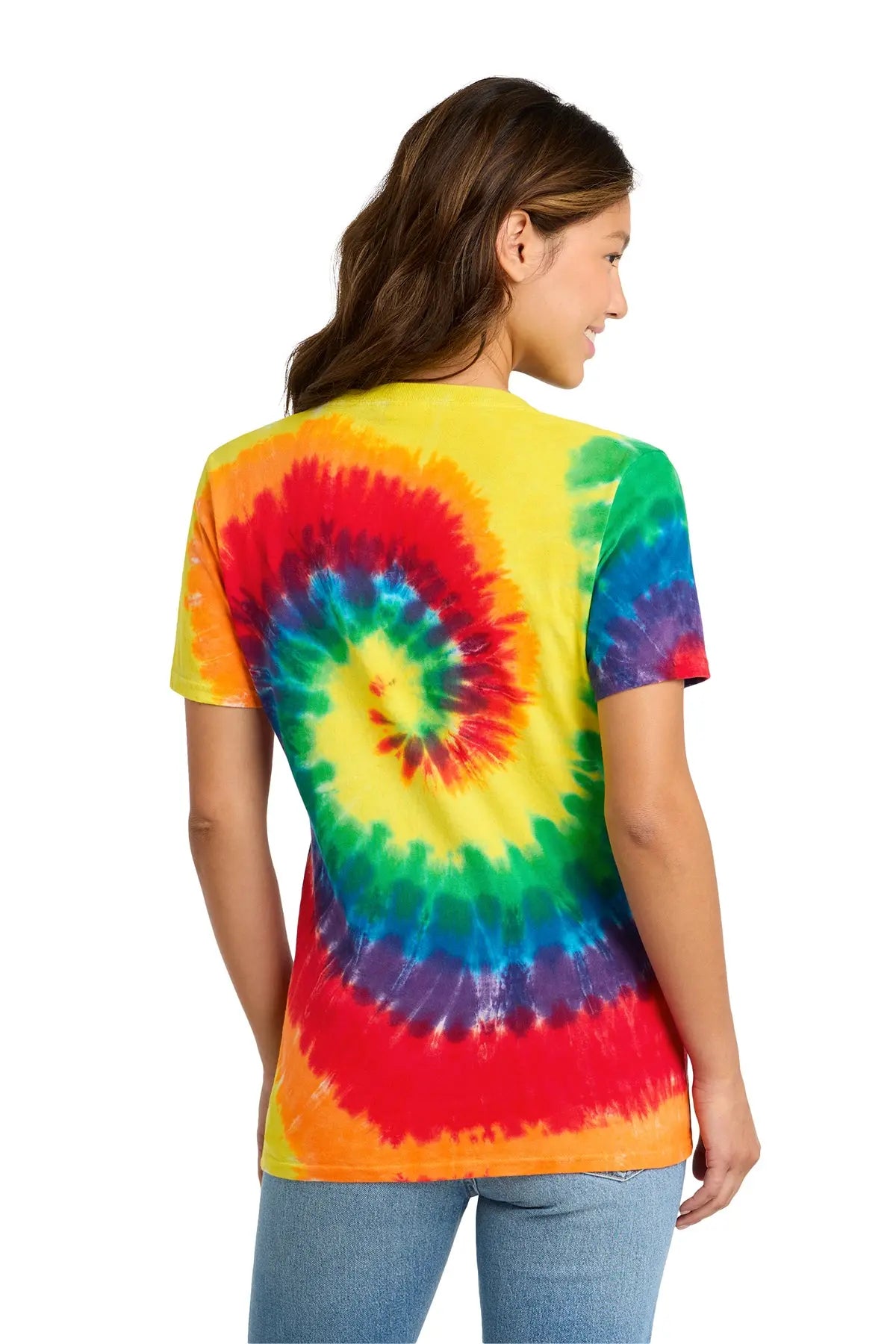 Port & Co™ Women's Tie-Dye V-Neck Tee #LPC147V