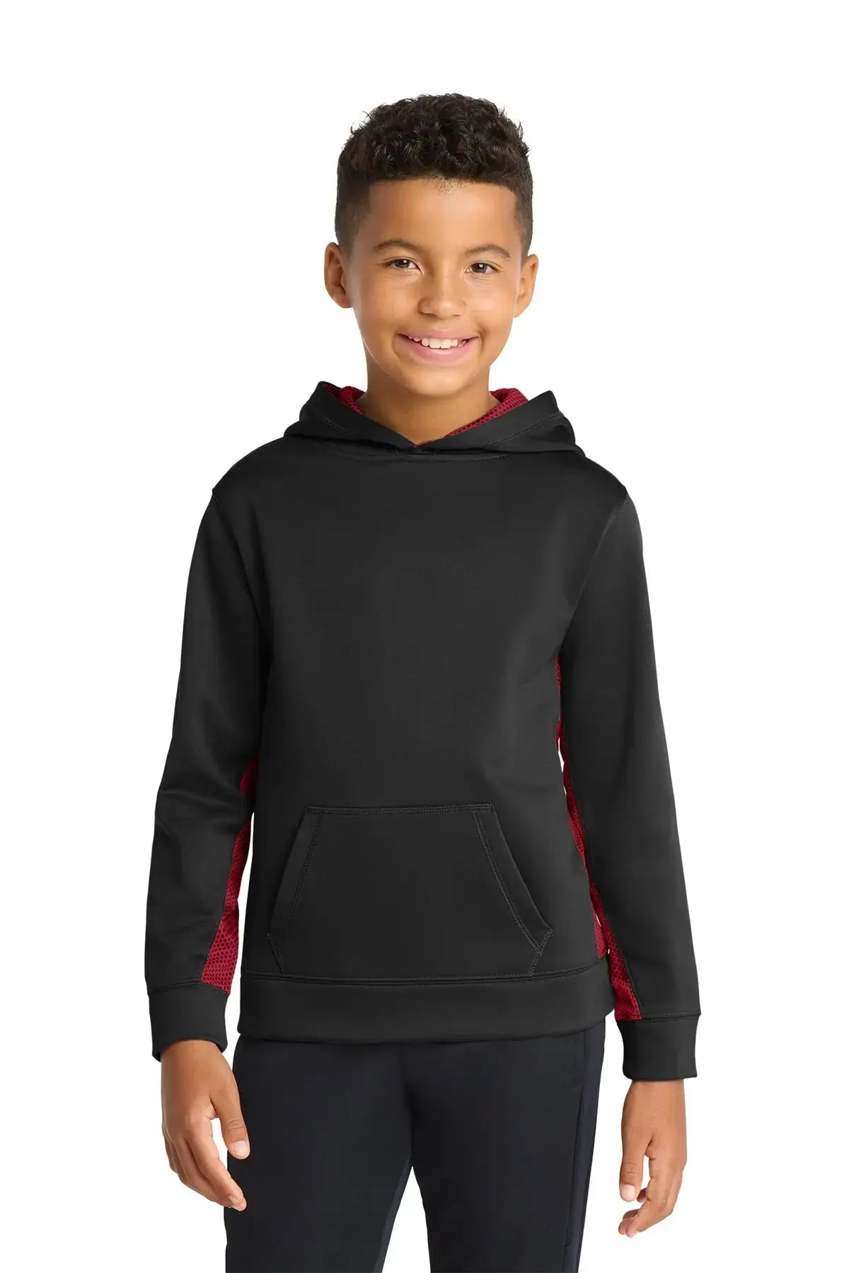 Sport-Tek® Youth Sport-Wick® CamoHex Fleece Colorblock Hooded Pullover #YST239 Game Over Merch