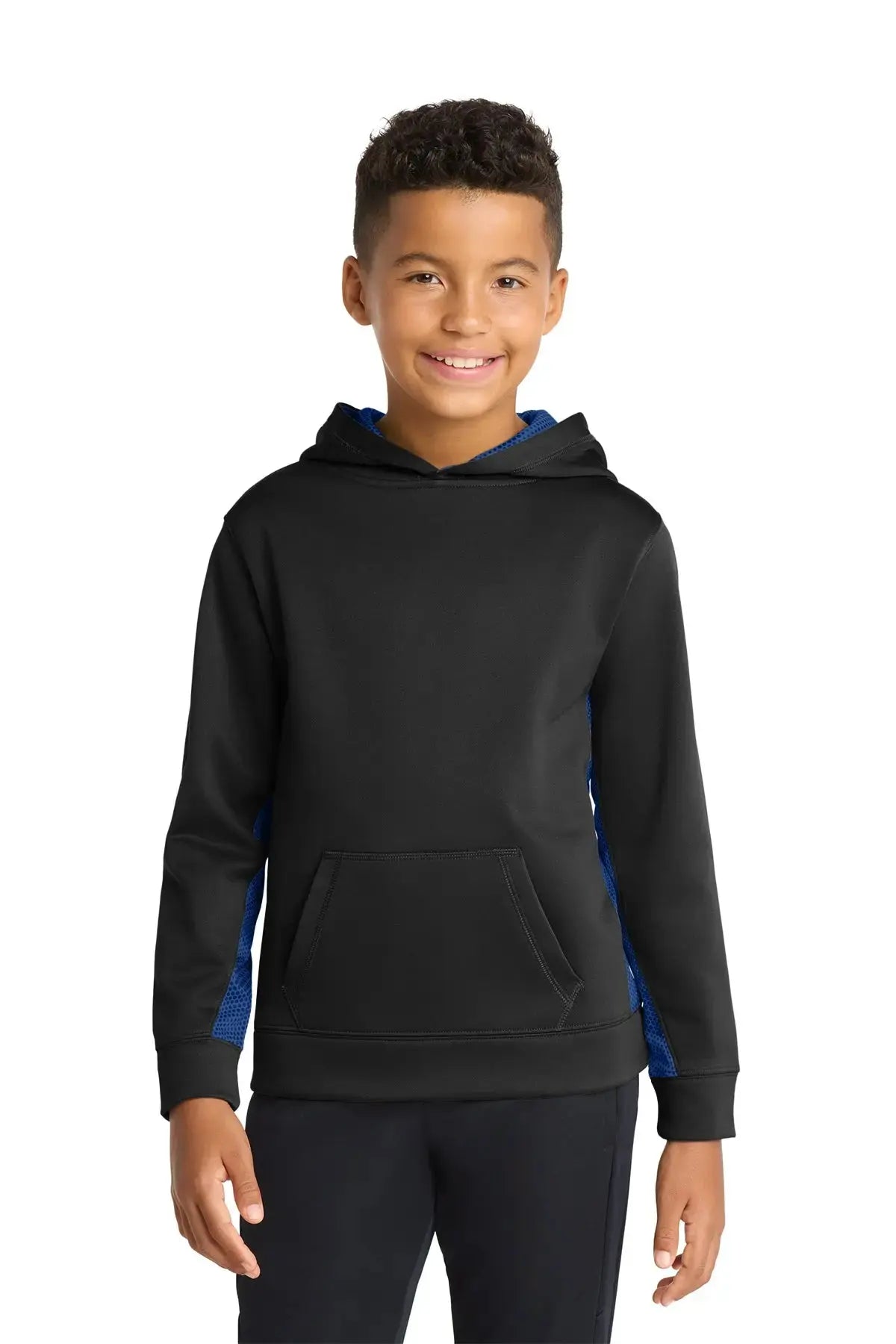 Sport-Tek® Youth Sport-Wick® CamoHex Fleece Colorblock Hooded Pullover #YST239 Game Over Merch