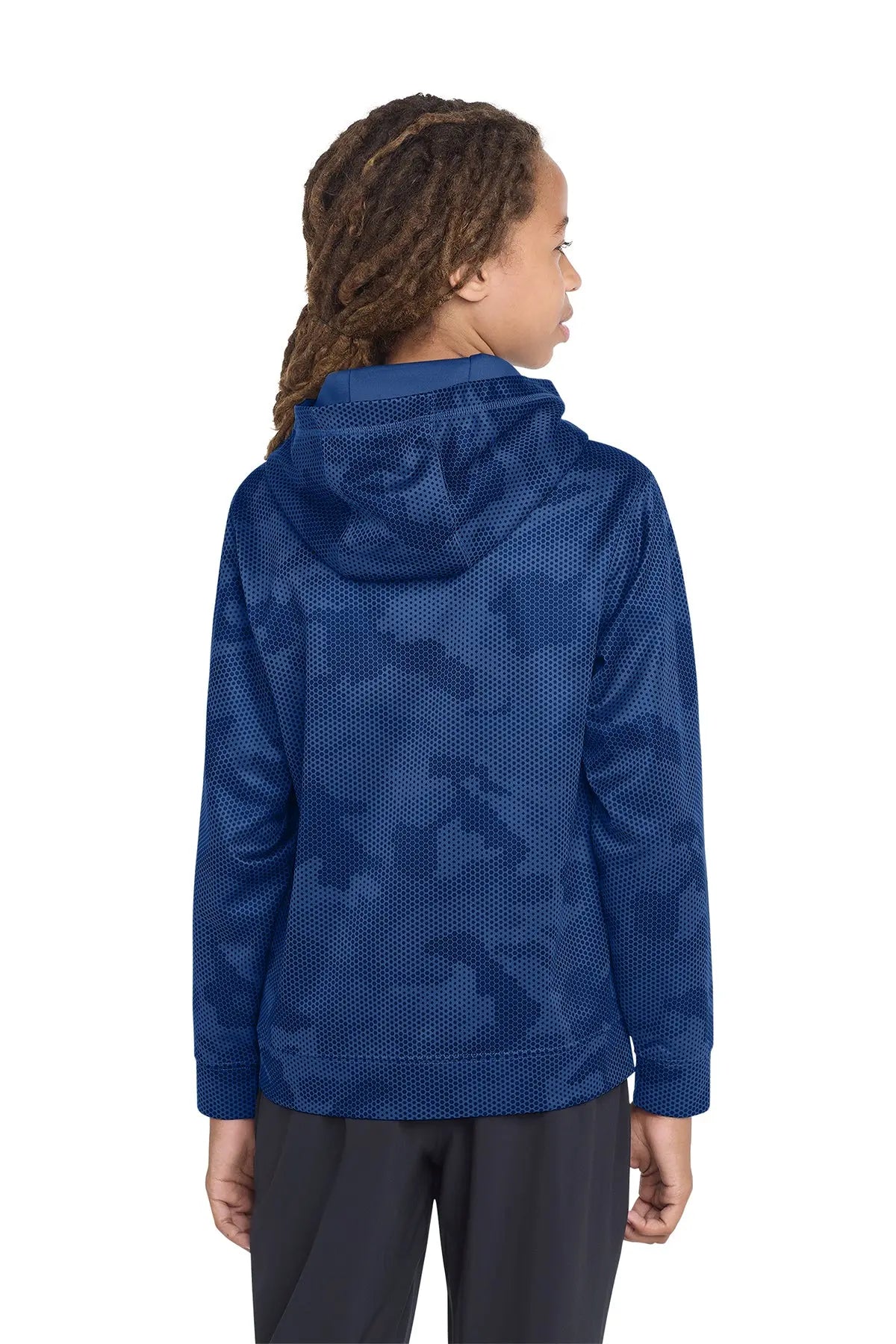Sport-Tek® Youth Sport-Wick® CamoHex Fleece Hooded Pullover #YST240
