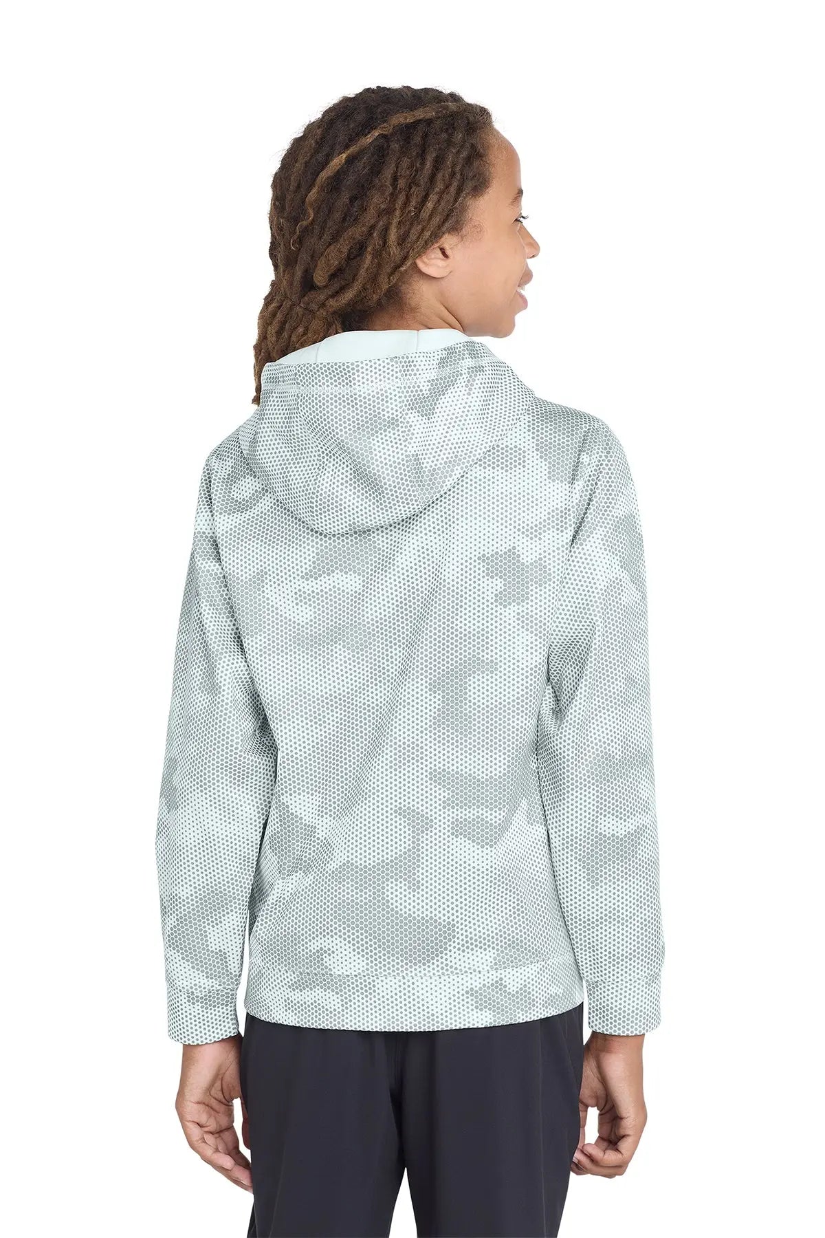 Sport-Tek® Youth Sport-Wick® CamoHex Fleece Hooded Pullover #YST240