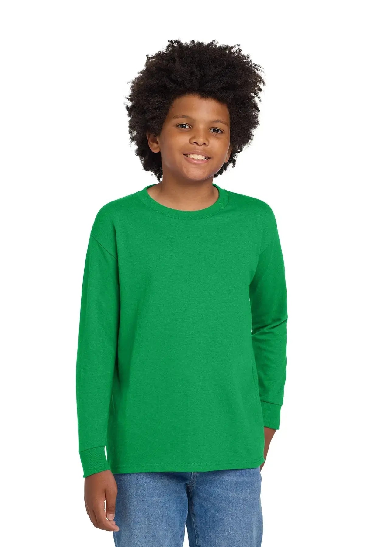 Gildan® Youth Heavy Cotton™ 100% Cotton Long Sleeve T-Shirt #5400B Game Over Merch