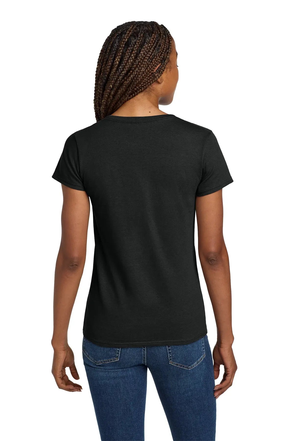 Gildan® Women's Heavy Cotton™ 100% Cotton V-Neck T-Shirt #5V00L