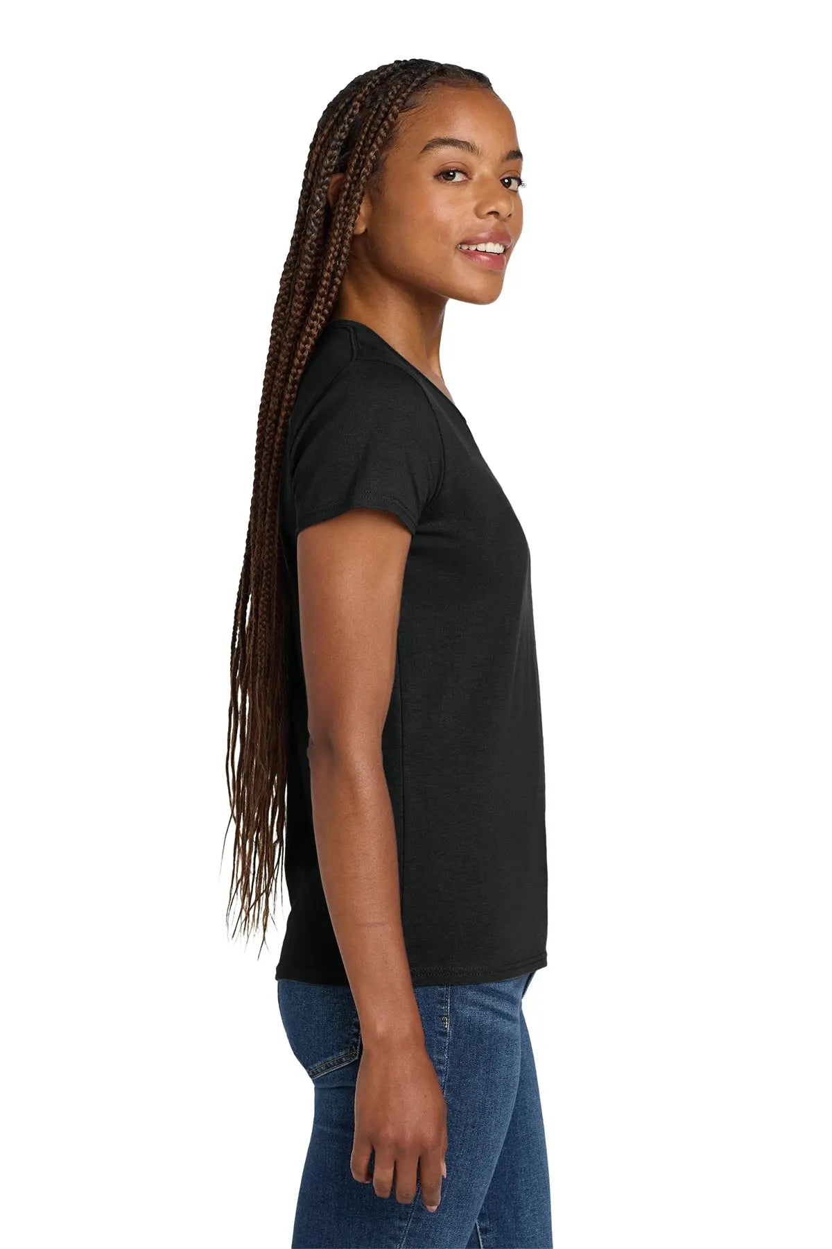 Gildan® Women's Heavy Cotton™ 100% Cotton V-Neck T-Shirt #5V00L