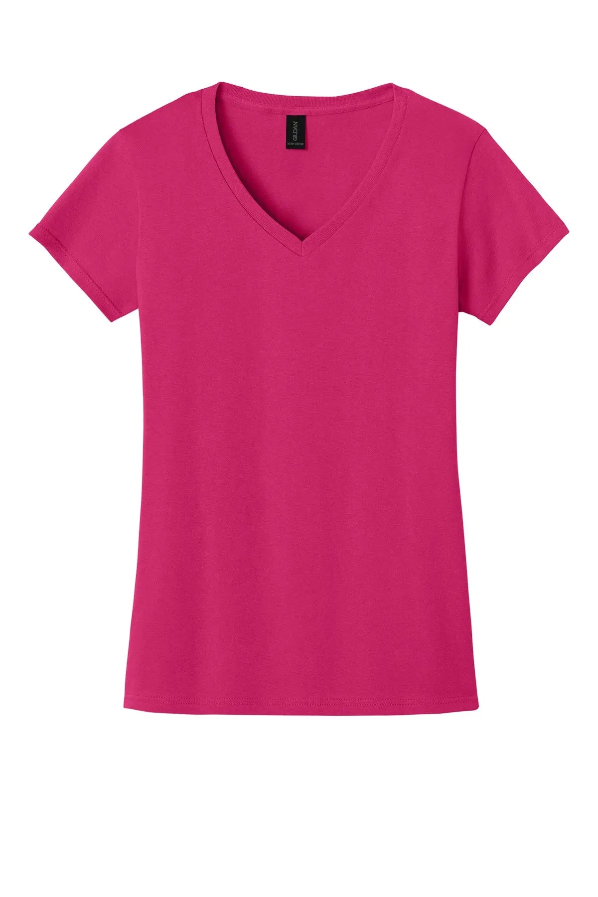 Gildan® Women's Heavy Cotton™ 100% Cotton V-Neck T-Shirt #5V00L
