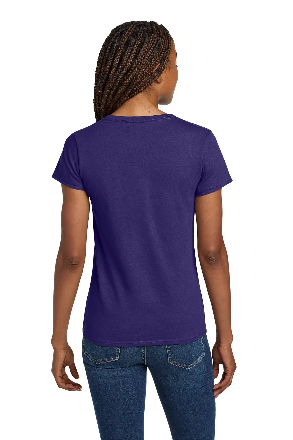 Gildan® Women's Heavy Cotton™ 100% Cotton V-Neck T-Shirt #5V00L