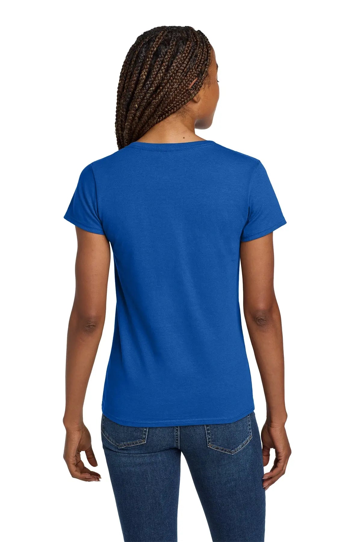 Gildan® Women's Heavy Cotton™ 100% Cotton V-Neck T-Shirt #5V00L