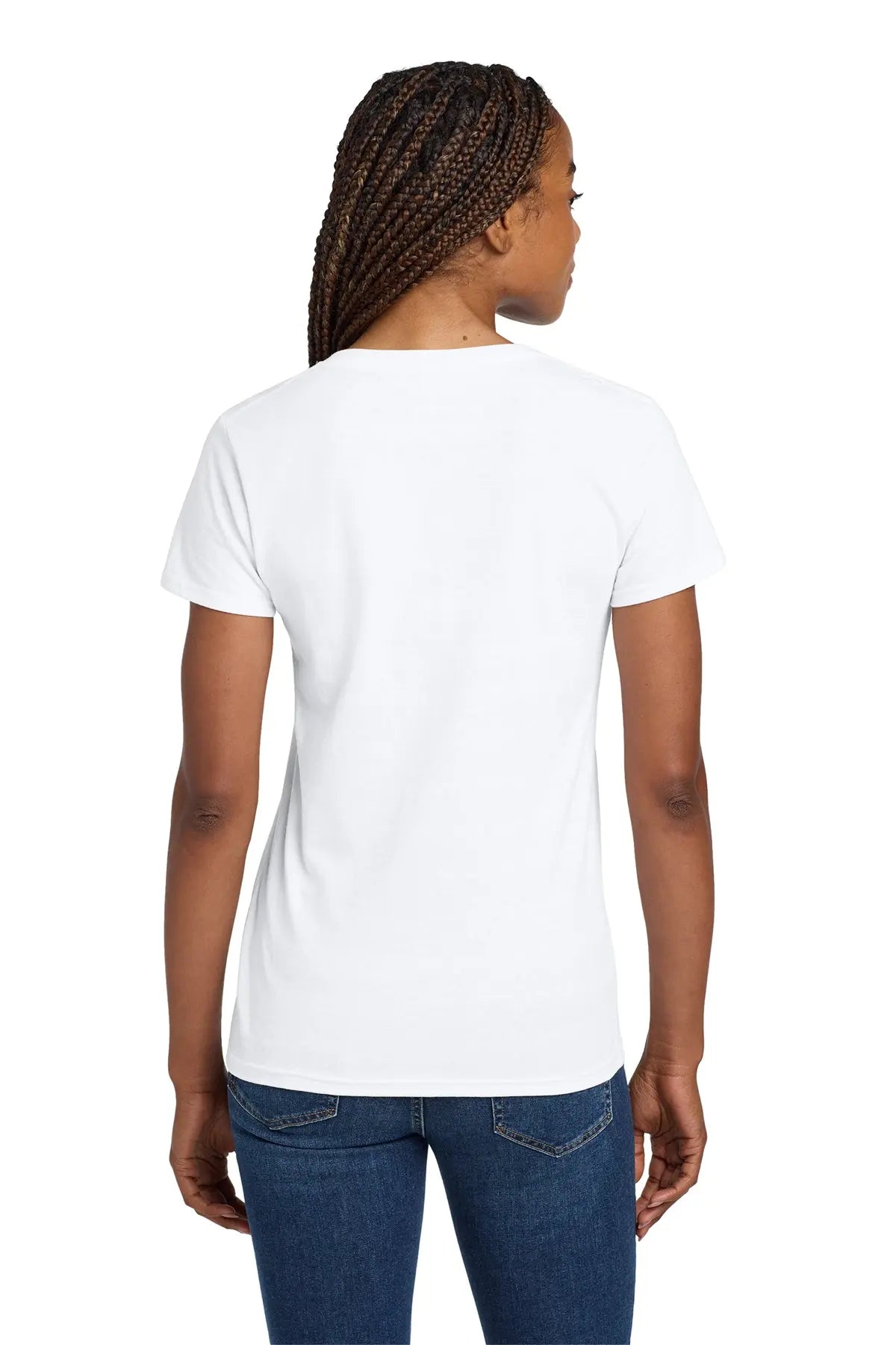 Gildan® Women's Heavy Cotton™ 100% Cotton V-Neck T-Shirt #5V00L