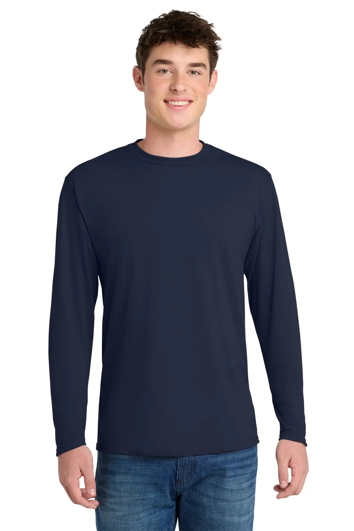 Port & Co™ Long Sleeve Performance Blend Tee #PC381LS