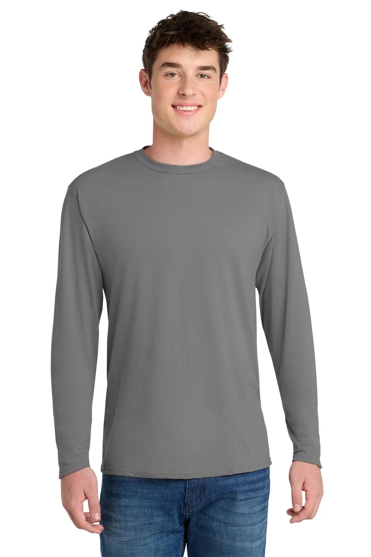Port & Co™ Long Sleeve Performance Blend Tee #PC381LS