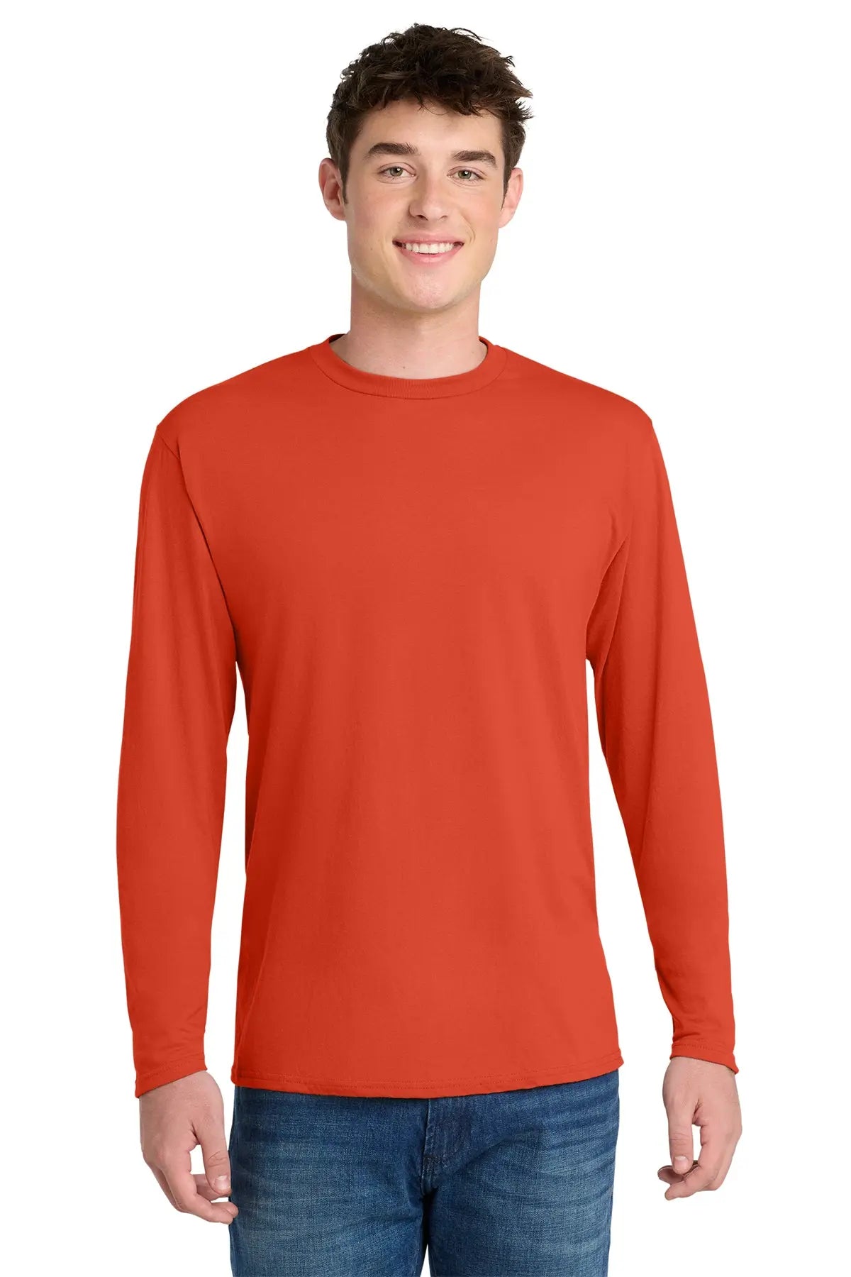 Port & Co™ Long Sleeve Performance Blend Tee #PC381LS