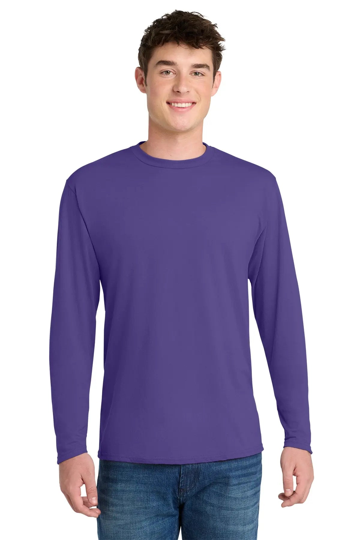Port & Co™ Long Sleeve Performance Blend Tee #PC381LS