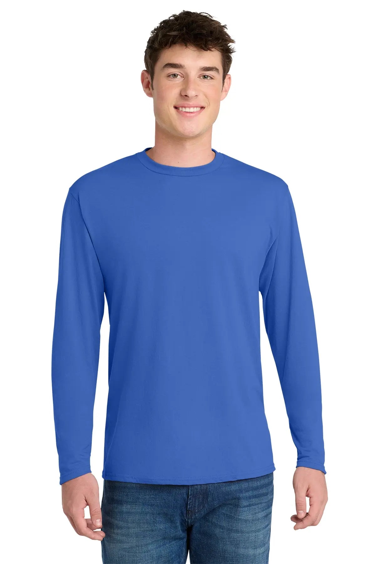 Port & Co™ Long Sleeve Performance Blend Tee #PC381LS