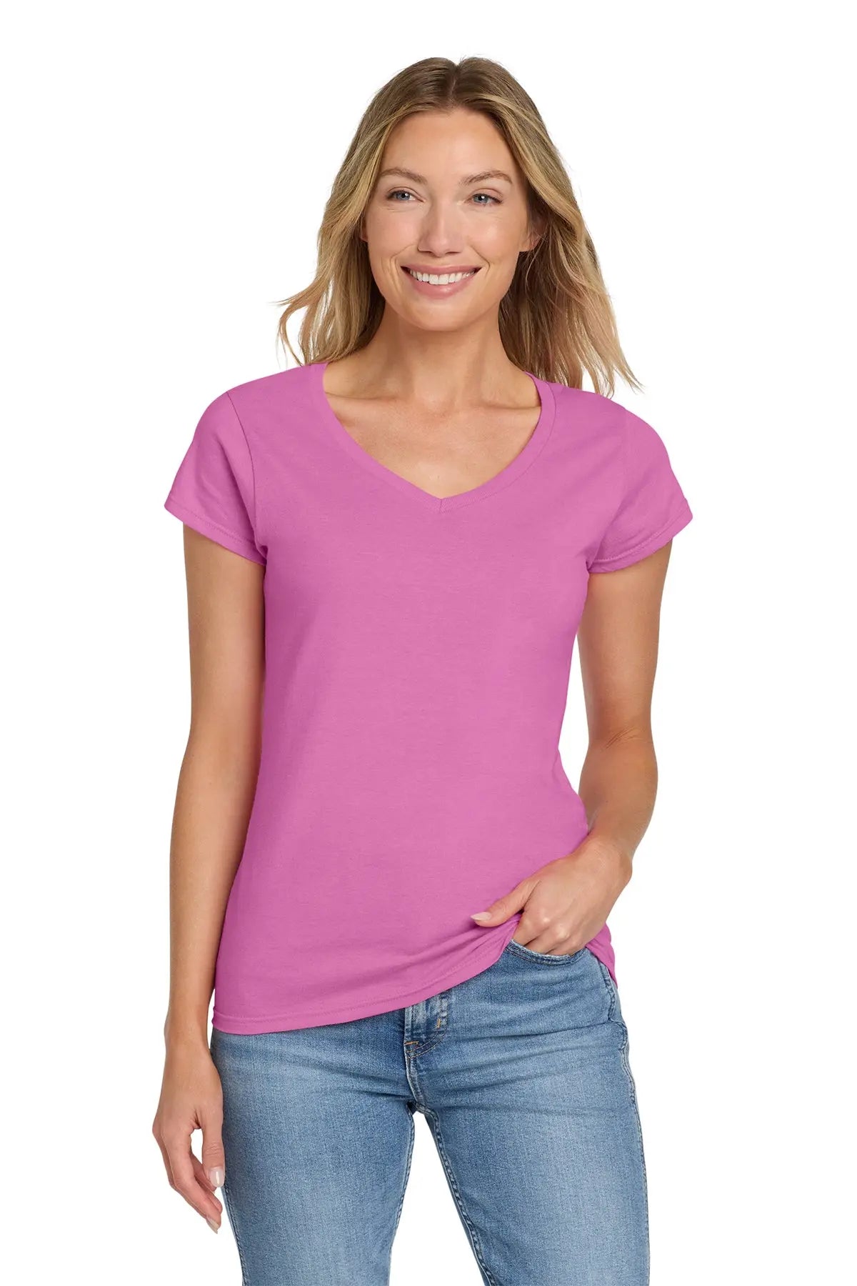 Gildan Softstyle® Women's Fit V-Neck T-Shirt #64V00L