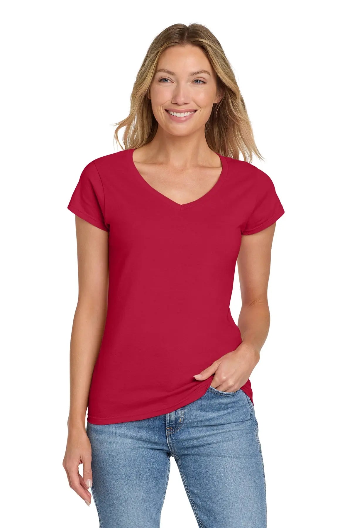 Gildan Softstyle® Women's Fit V-Neck T-Shirt #64V00L