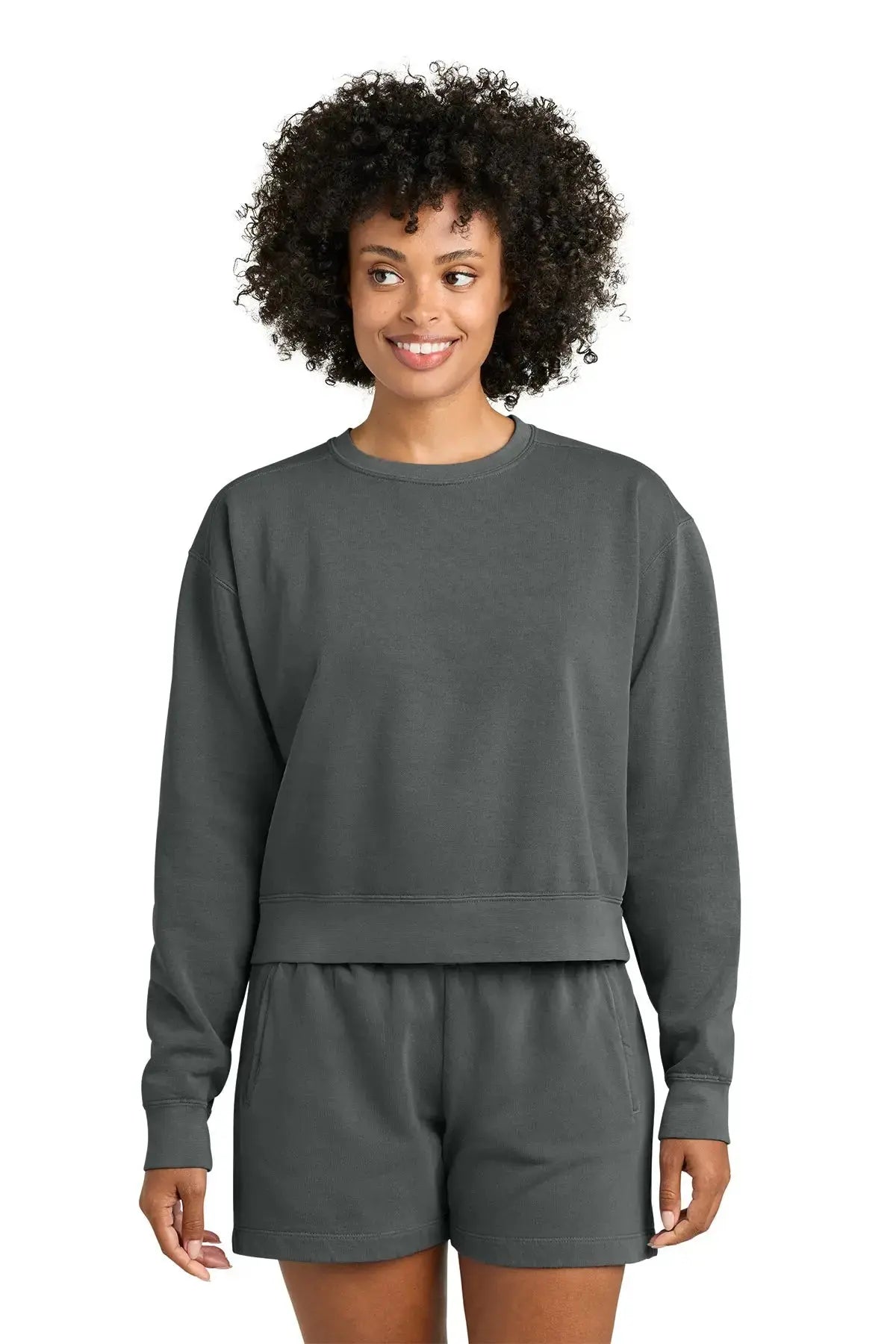 Comfort Colors® Women’s Mid-Length Crewneck Sweatshirt #1566L Game Over Merch