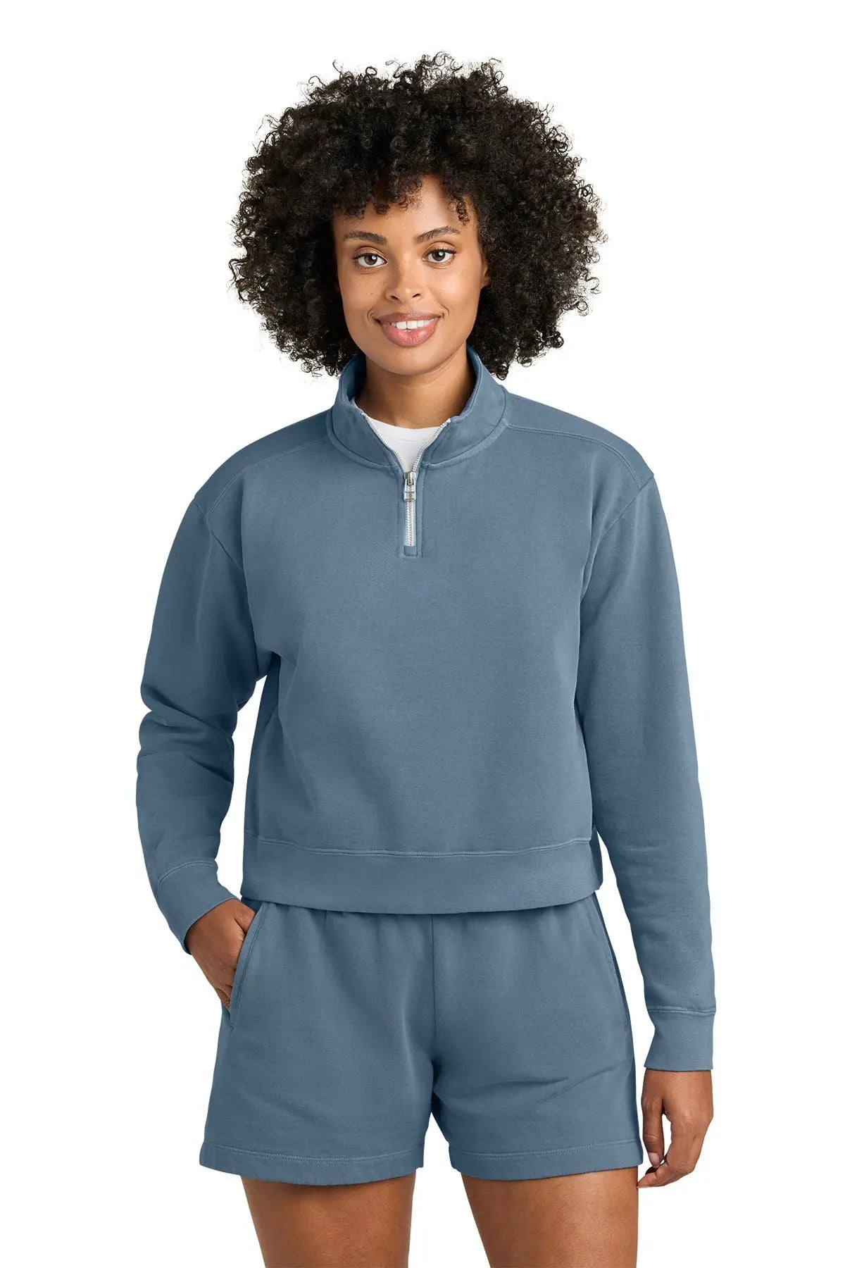 Comfort Colors® Women’s Mid-Length 1/4-Zip Sweatshirt #1580L Game Over Merch