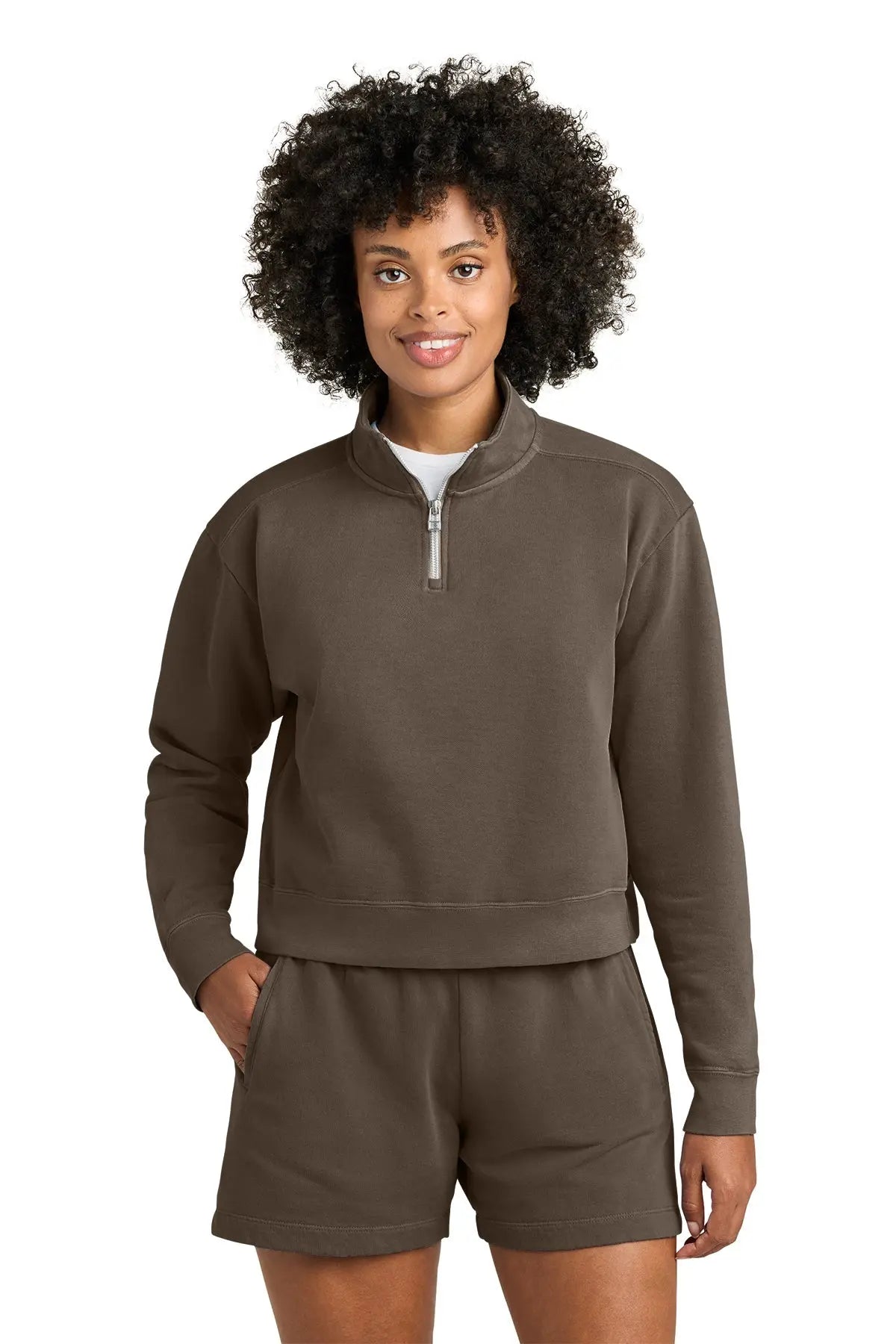Comfort Colors® Women’s Mid-Length 1/4-Zip Sweatshirt #1580L Game Over Merch
