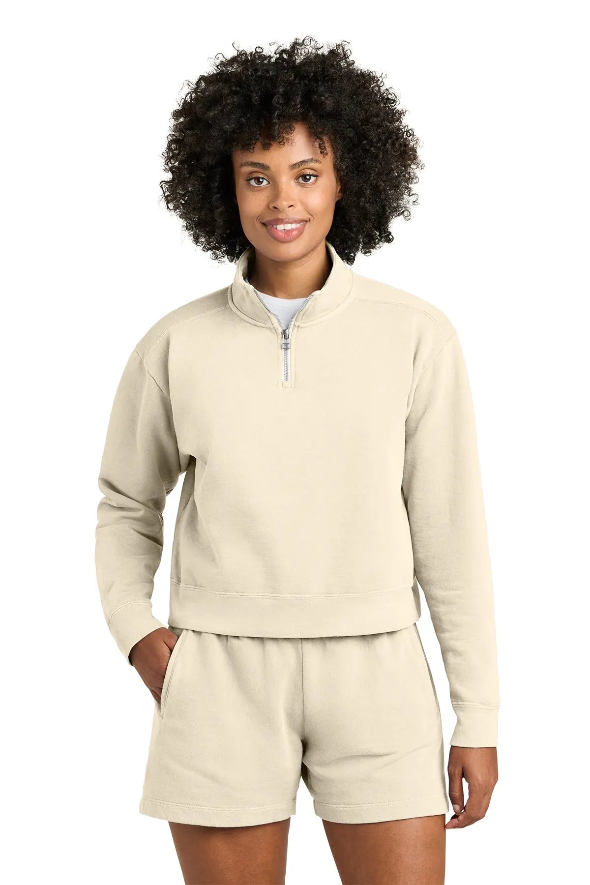 Comfort Colors® Women’s Mid-Length 1/4-Zip Sweatshirt #1580L Game Over Merch