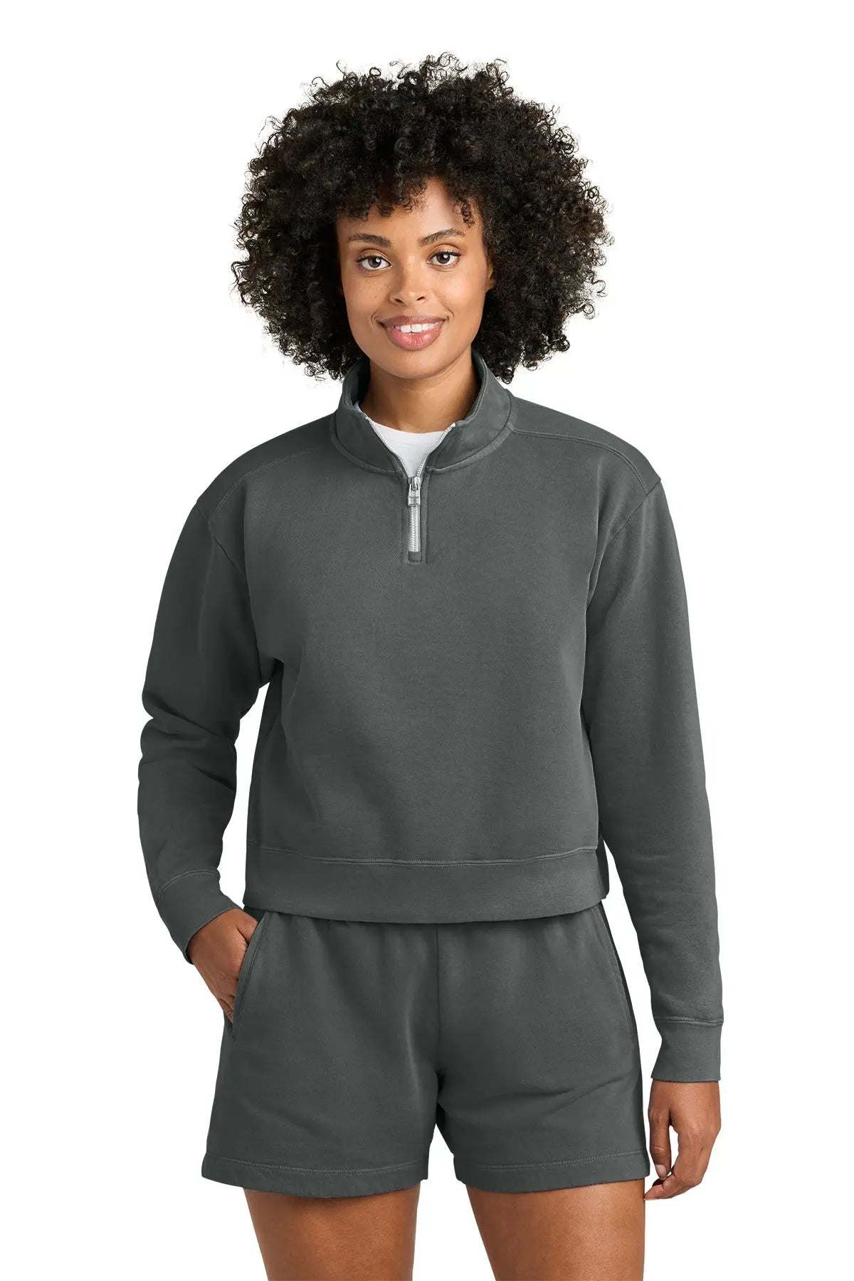 Comfort Colors® Women’s Mid-Length 1/4-Zip Sweatshirt #1580L Game Over Merch