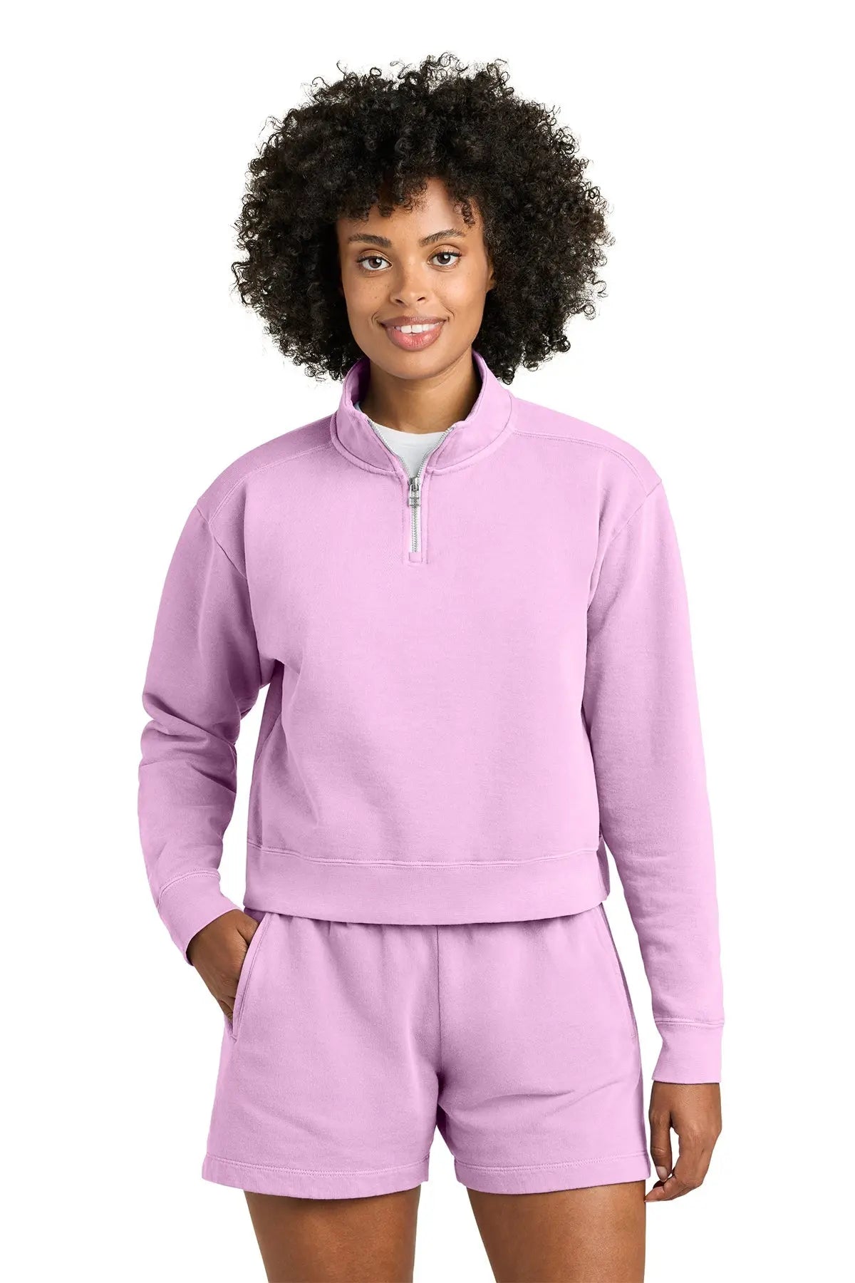 Comfort Colors® Women’s Mid-Length 1/4-Zip Sweatshirt #1580L Game Over Merch