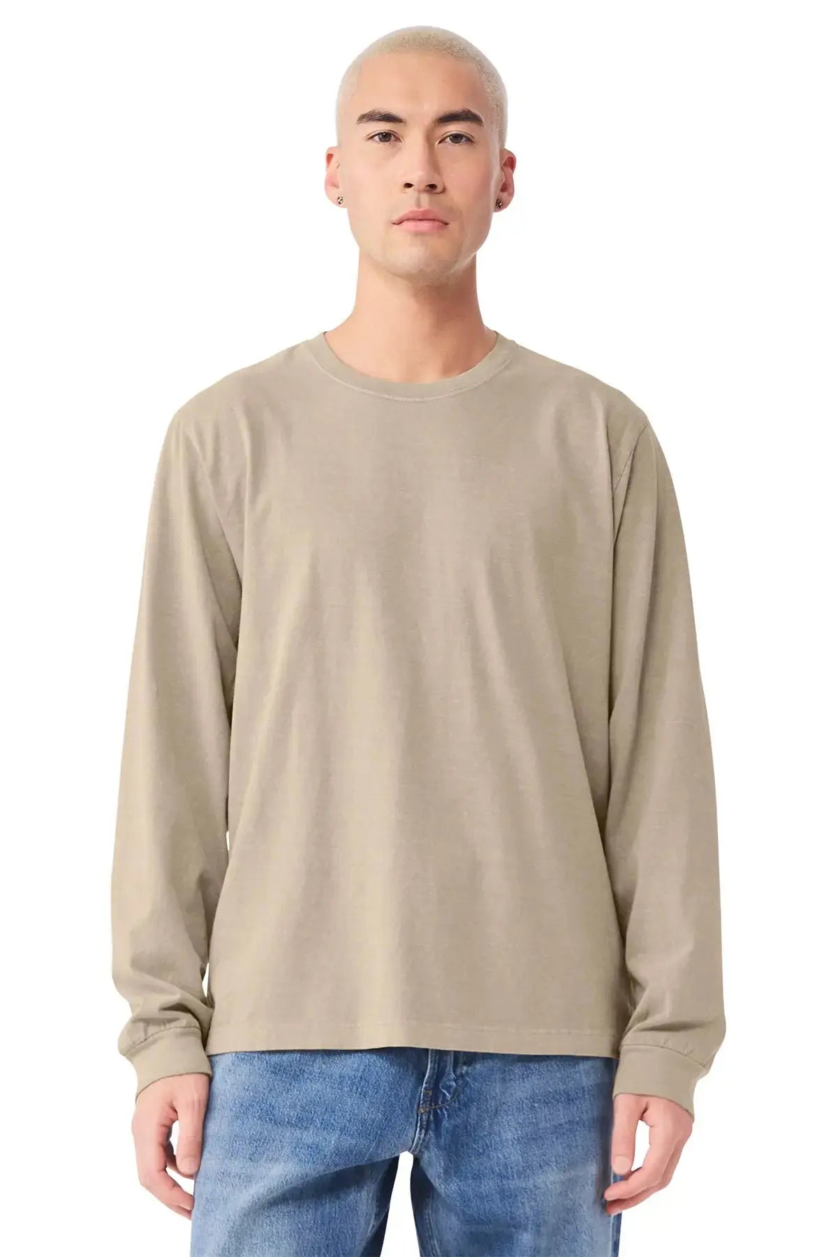 BELLA+CANVAS® Unisex Heavyweight Garment-Dyed Long Sleeve Tee #BC4851GD Game Over Merch